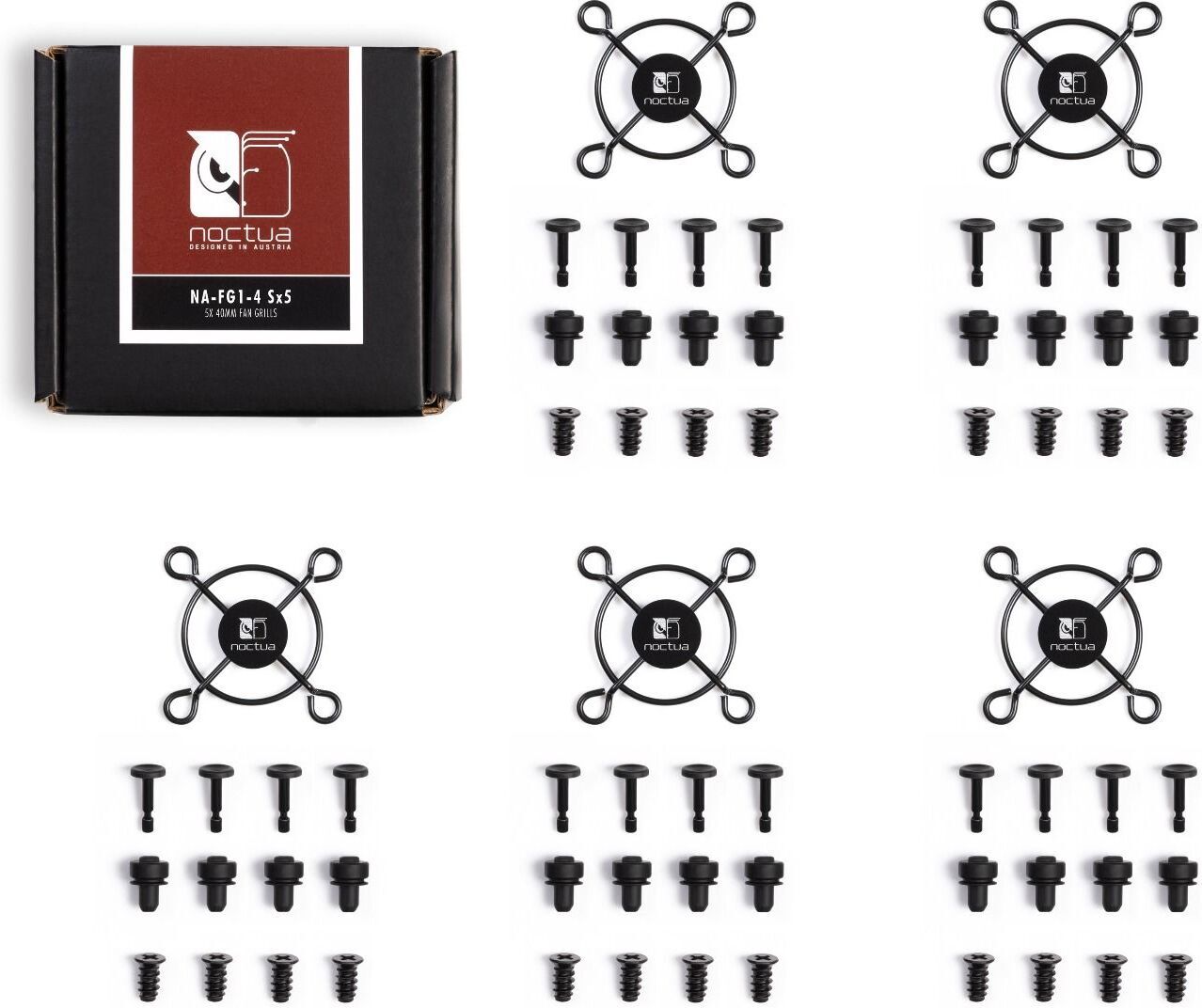 Noctua NA-FG1-4 40 mm -tuuletinritilä, 2 kpl