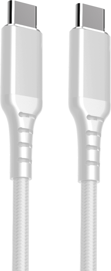 Fuj:tech USB-C - USB-C -kaapeli, 3m, valkoinen