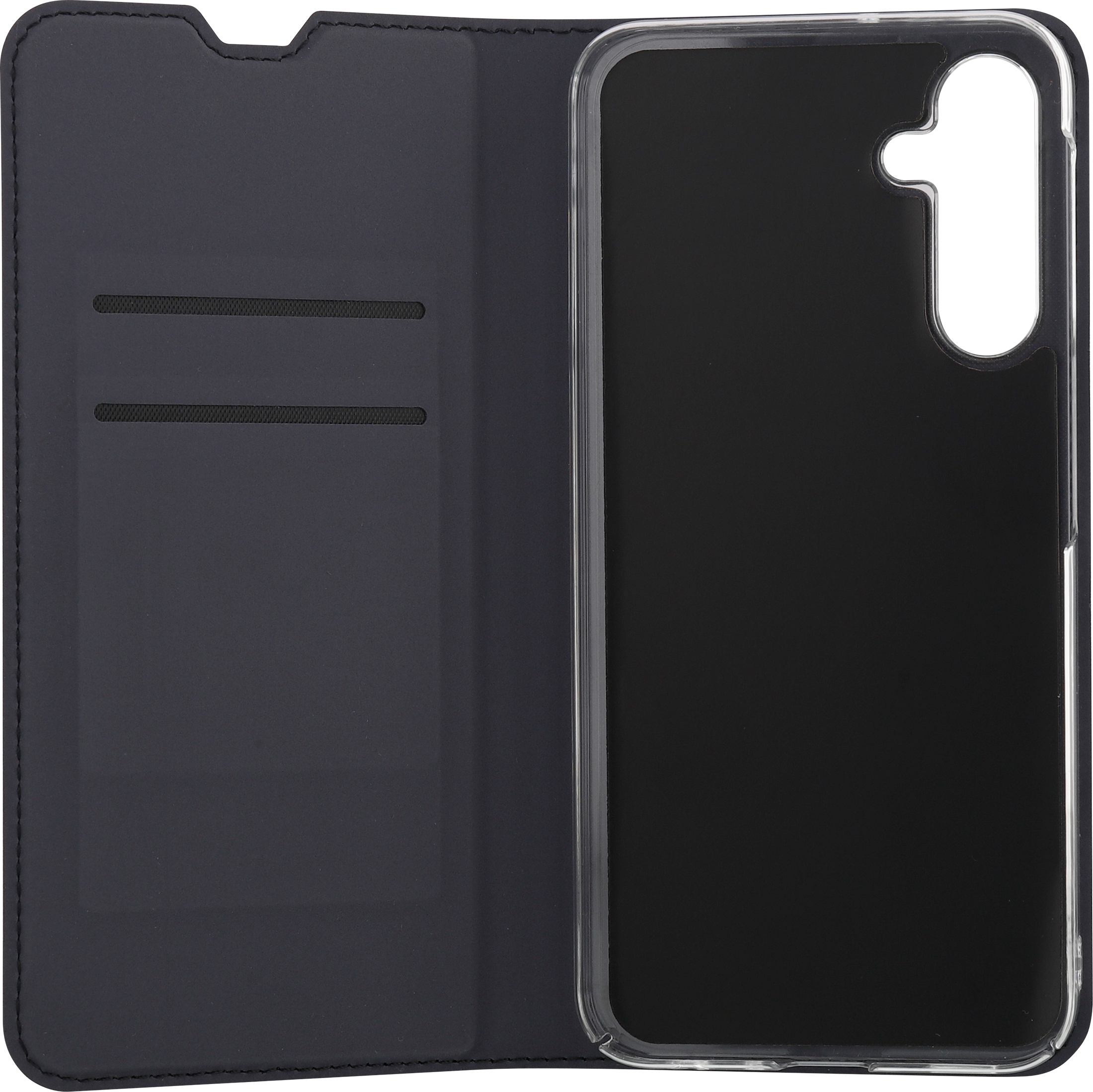 FoneKit BookCase -suojakotelo, Samsung Galaxy A25 5G, musta