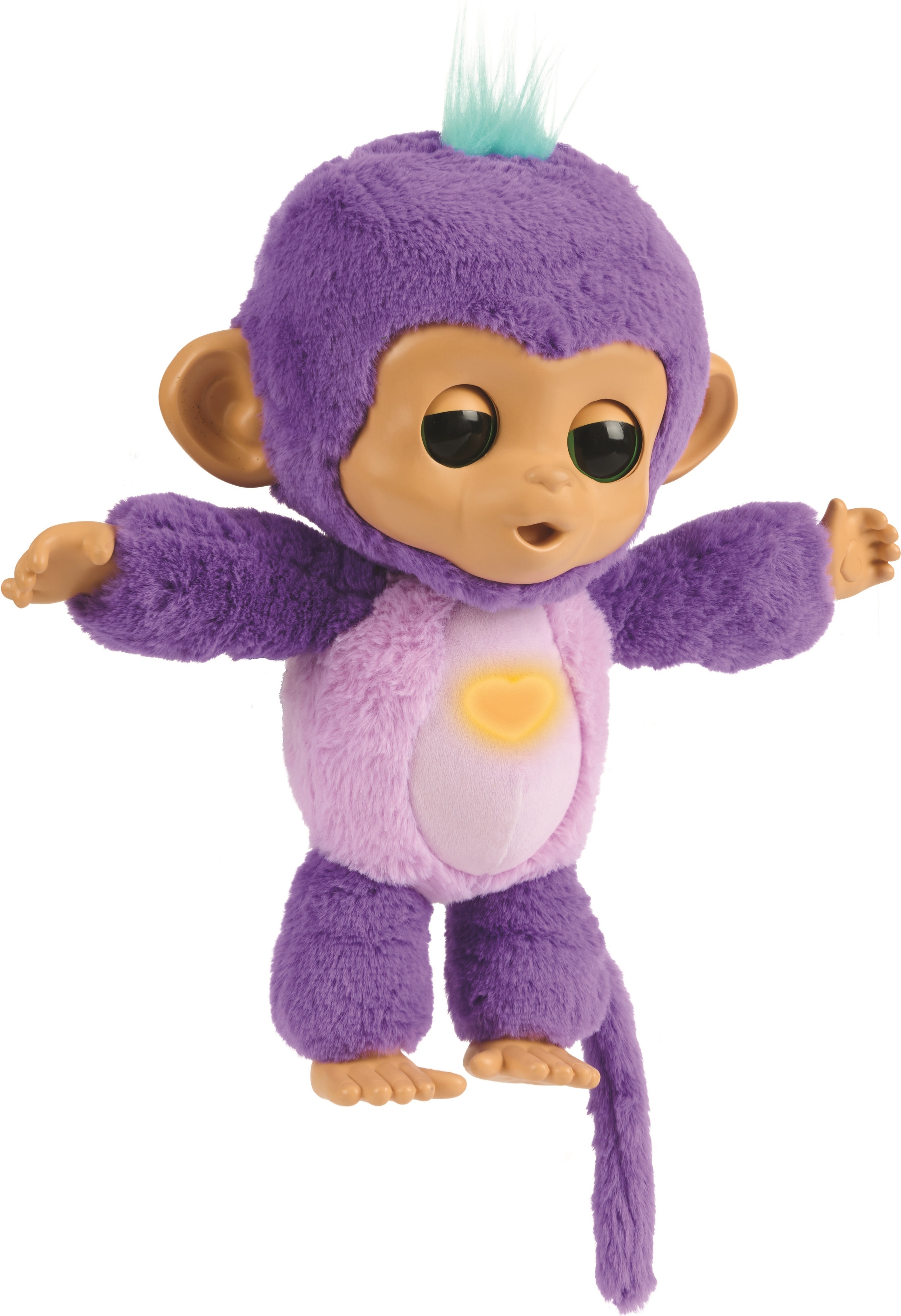 Fingerlings Care'n Cuddles - halattava apina, violetti