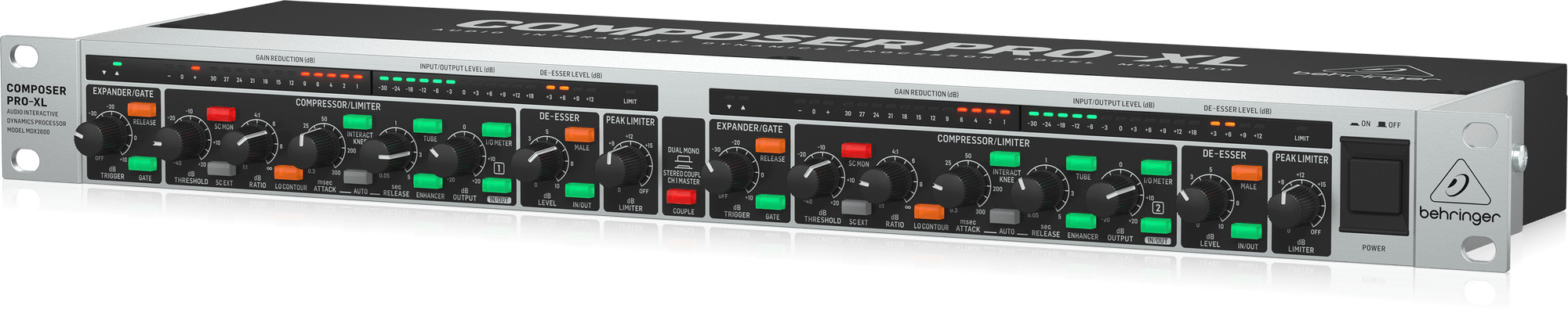 Behringer MDX2600 V2 -kompressori/limitteri