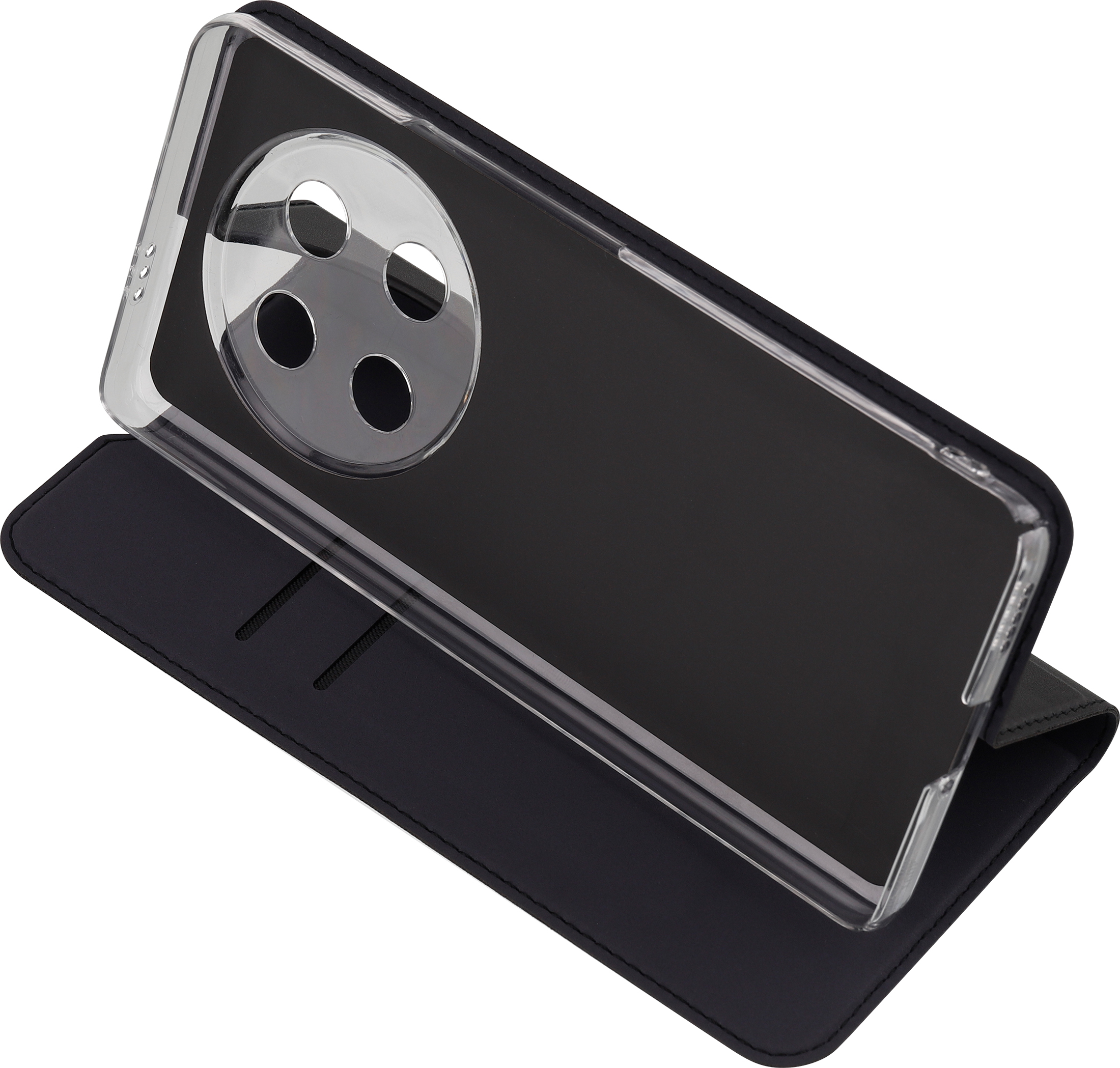 Fonekit Bookcase -suojakotelo, Honor Magic7 Lite, musta