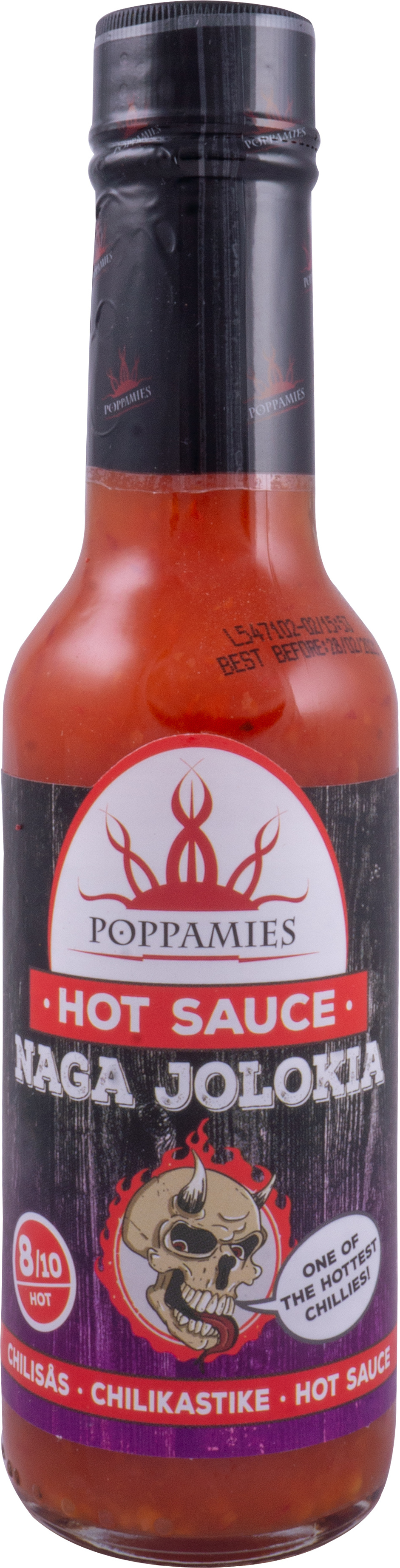 Poppamies SuperHot kastikelajitelma 3 X 150 Ml Kastikkeet Ja 