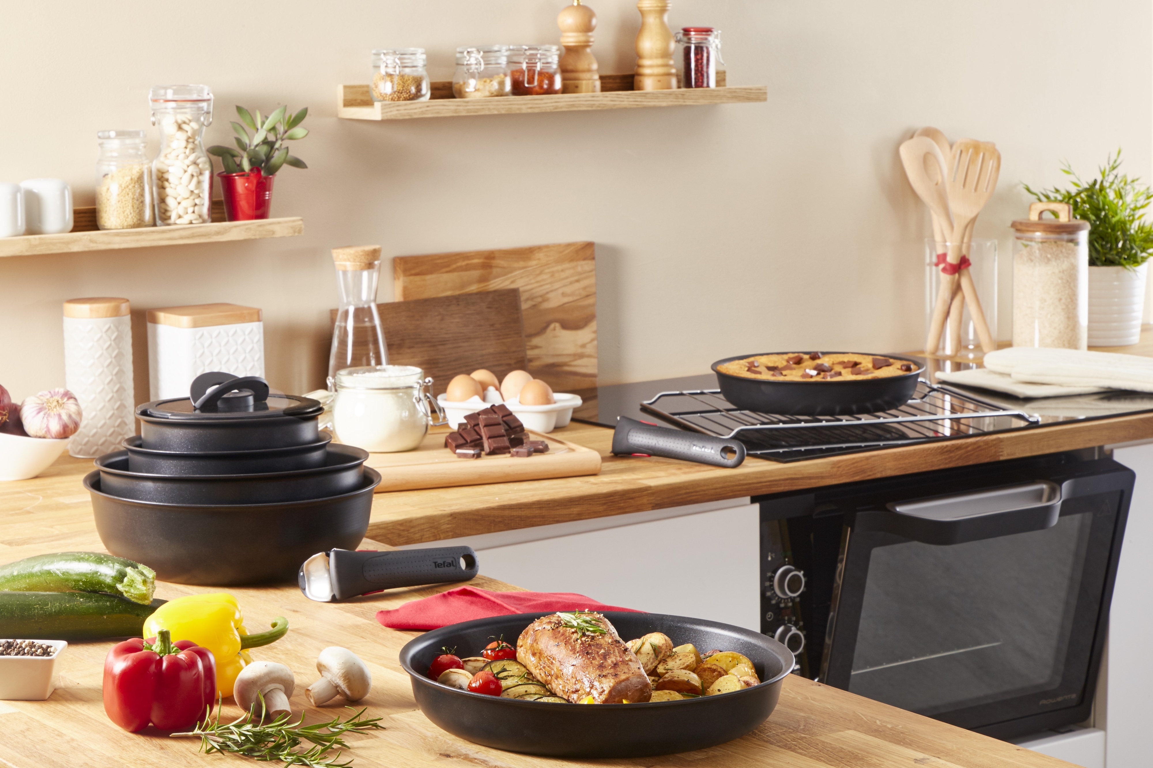 Tefal Ingenio Eco Resist -keittokasarisarja, 4-osainen