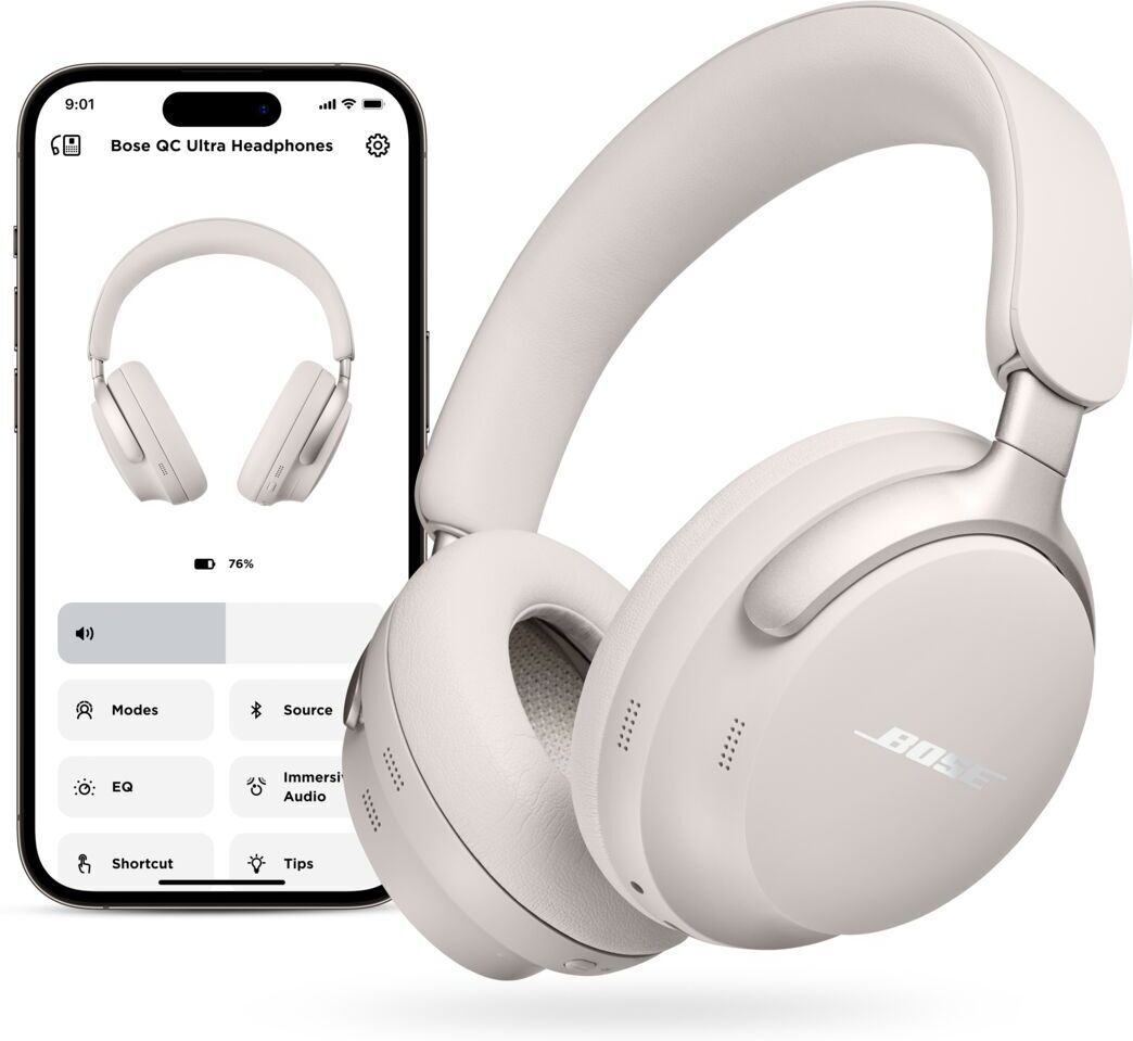 Bose QuietComfort Ultra Headphones vastamelukuulokkeet, valkoinen