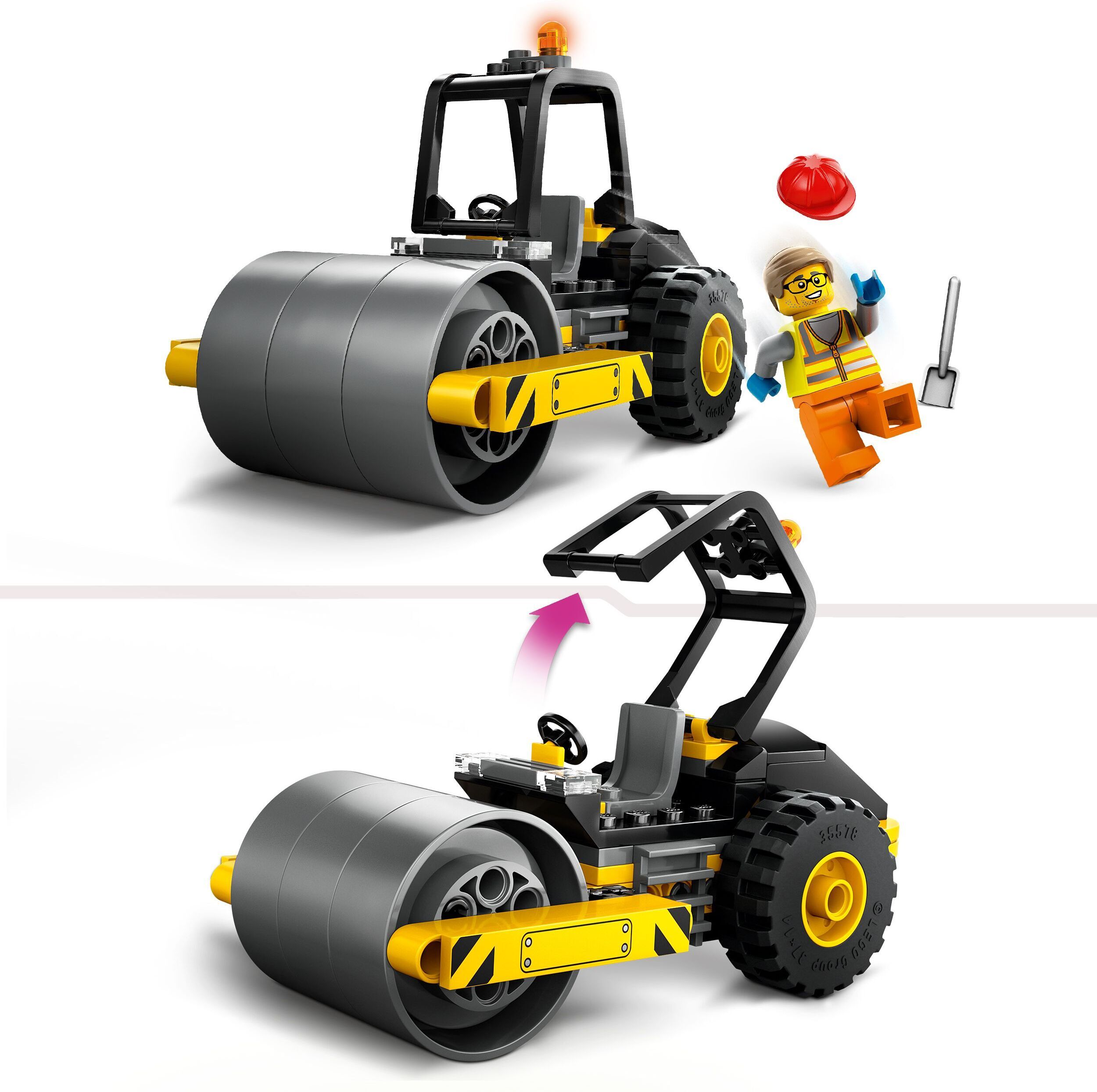 LEGO City Great Vehicles 60401  - Rakennustyömaan tiejyrä