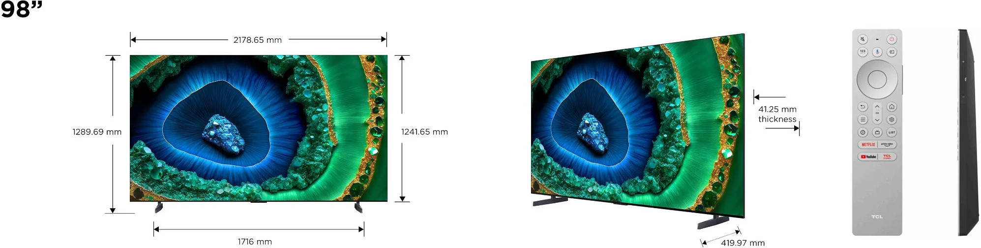 TCL C955 98" 4K QD-MIni LED Google TV