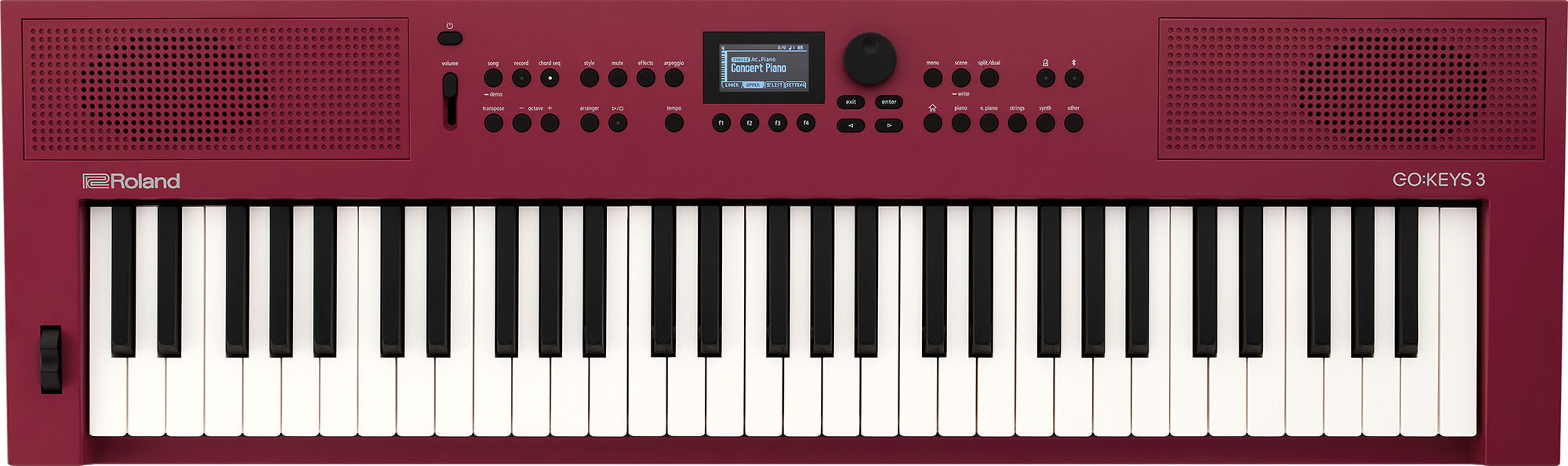 Roland GO:KEYS 3 -kosketinsoitin, punainen