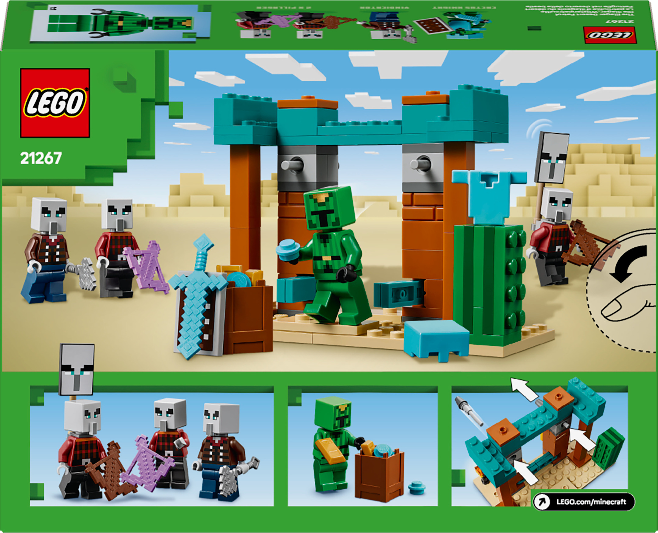 LEGO Minecraft 21267 – Pahalaisten aavikkopartio