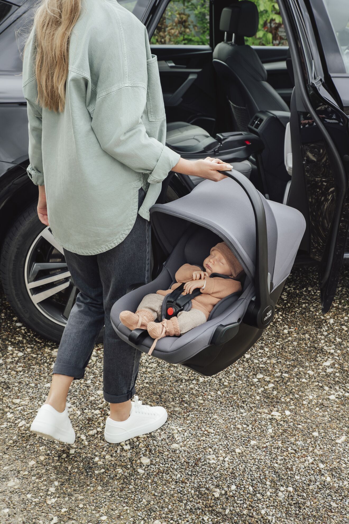 BRITAX RÖMER BABY-SAFE PRO LUX -turvakaukalo, 40–85 cm, Linen Grey