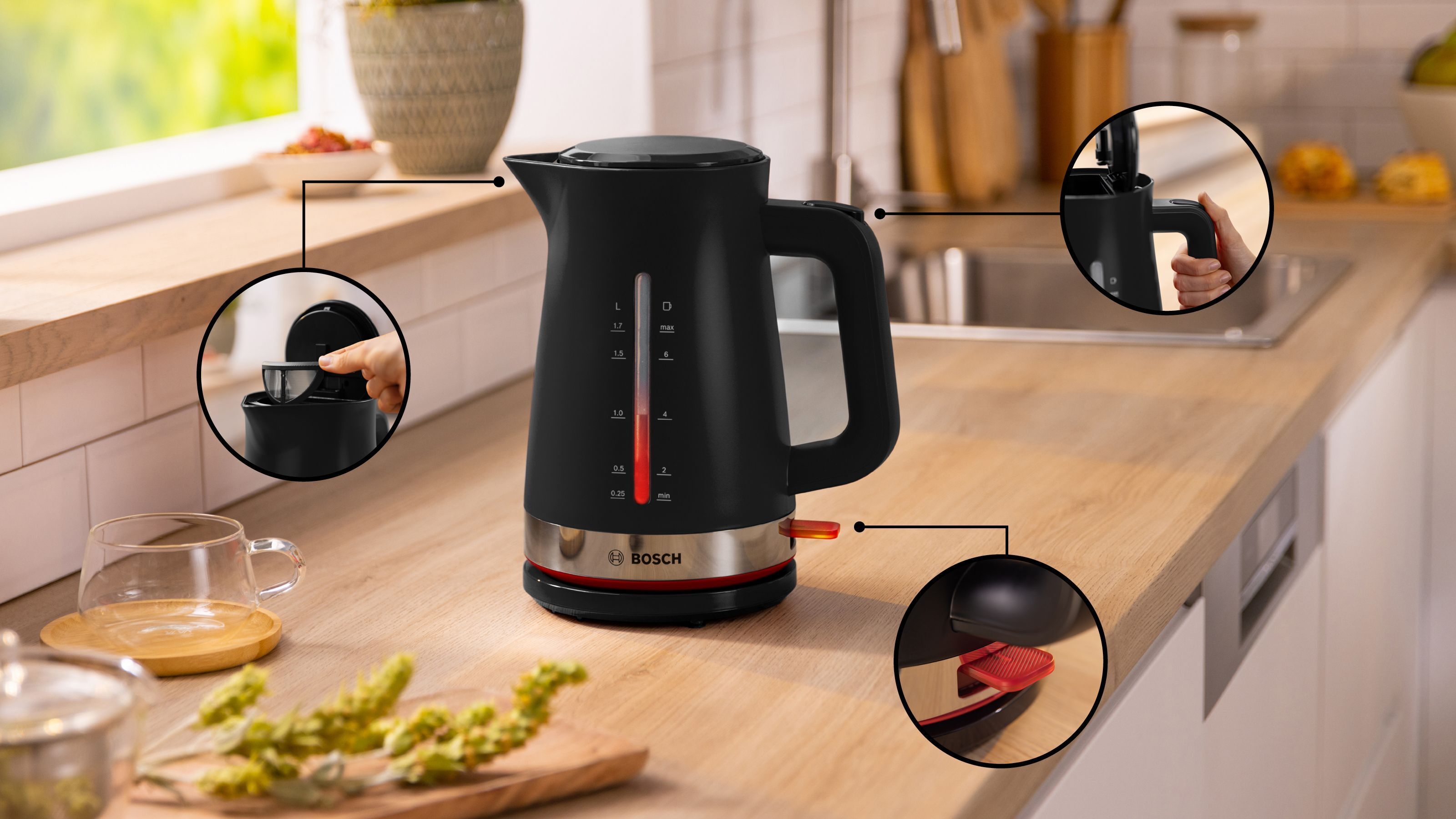 Bosch MyMoment TKA3M133 kahvinkeitin, musta