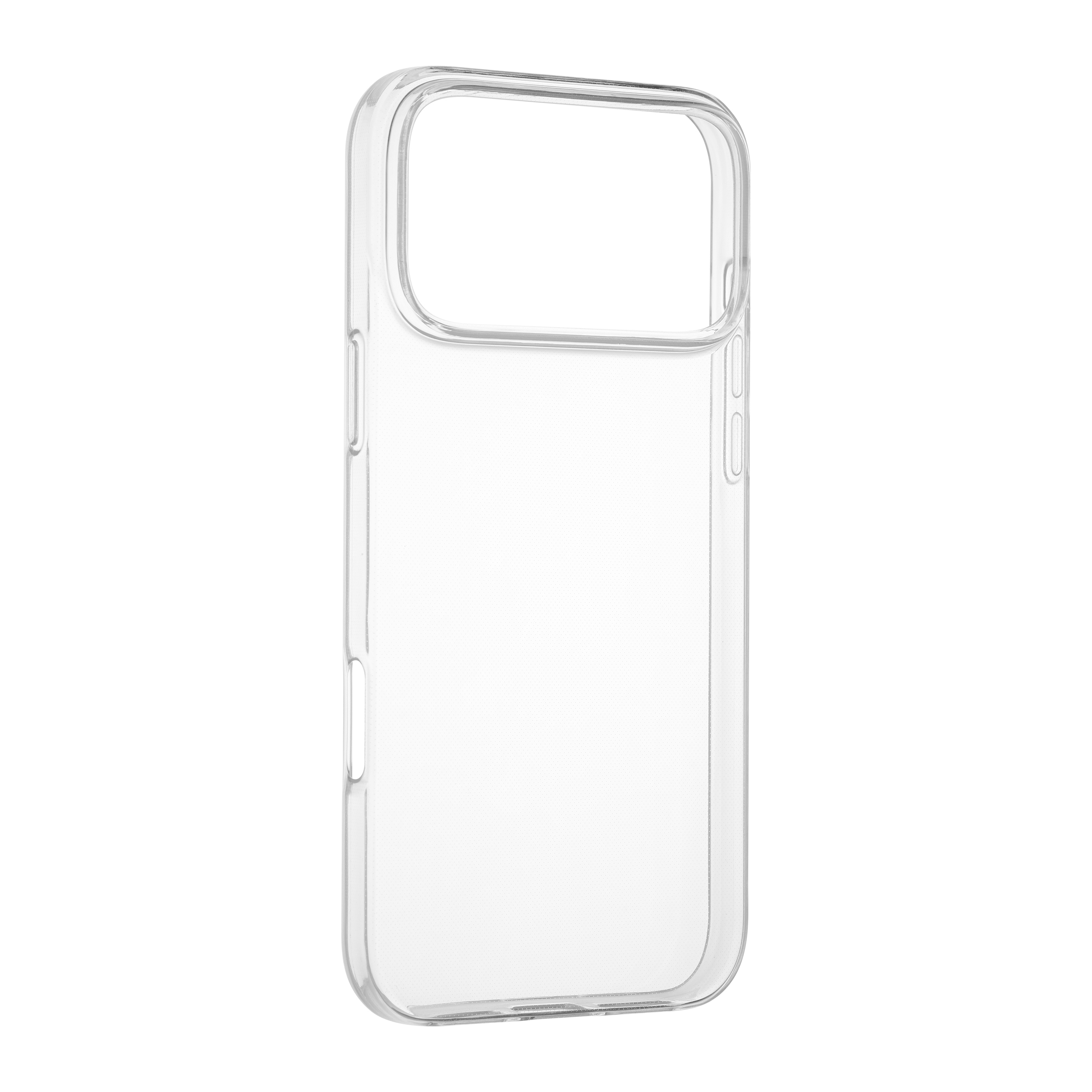 FoneKit silikonisuoja, iPhone 17 Pro Max, läpinäkyvä