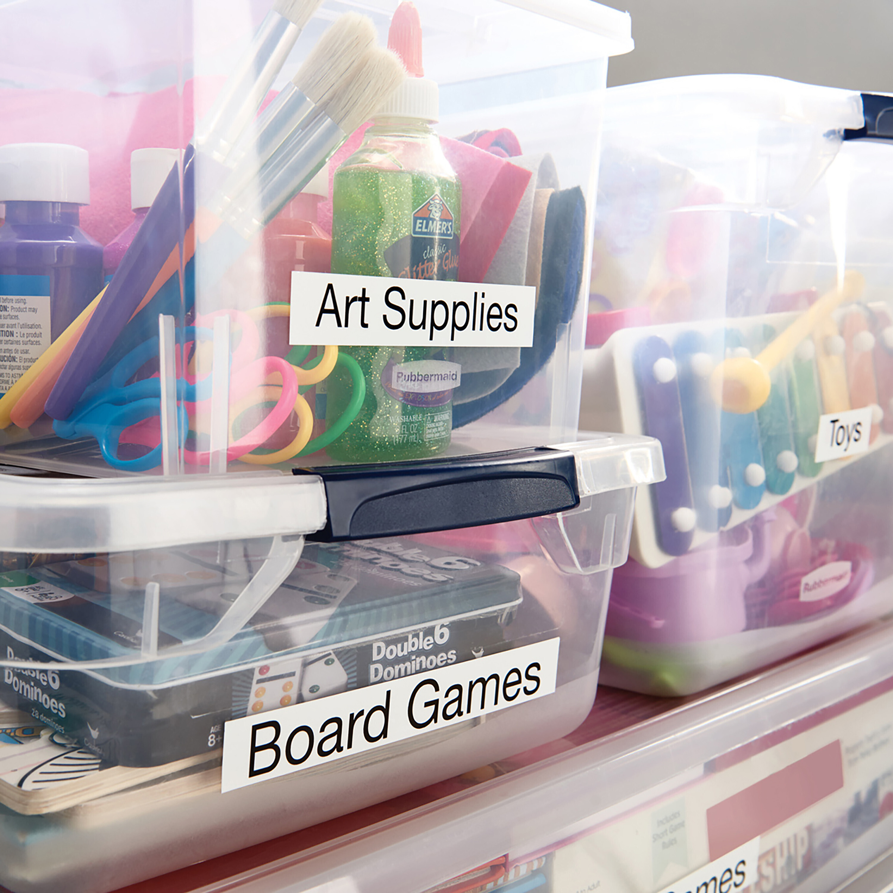 Dymo D1-teippi 24 mm x 7 m, musta valkoisella pohjalla