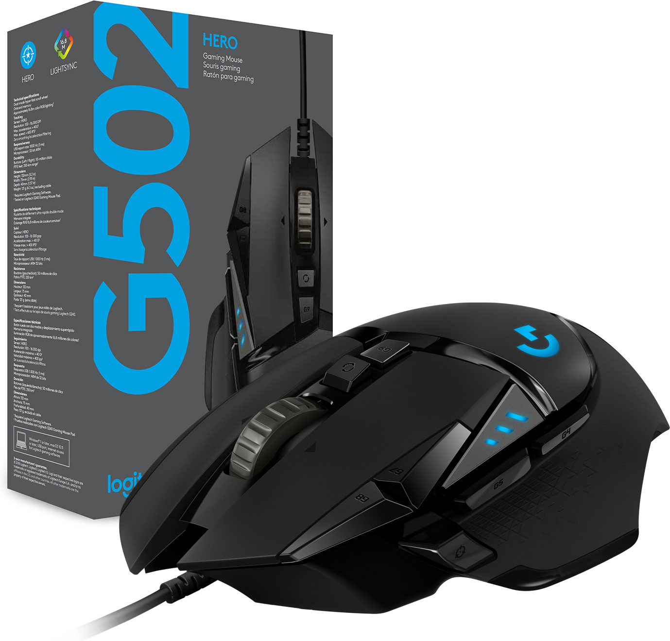 Logitech G502 HERO -pelihiiri