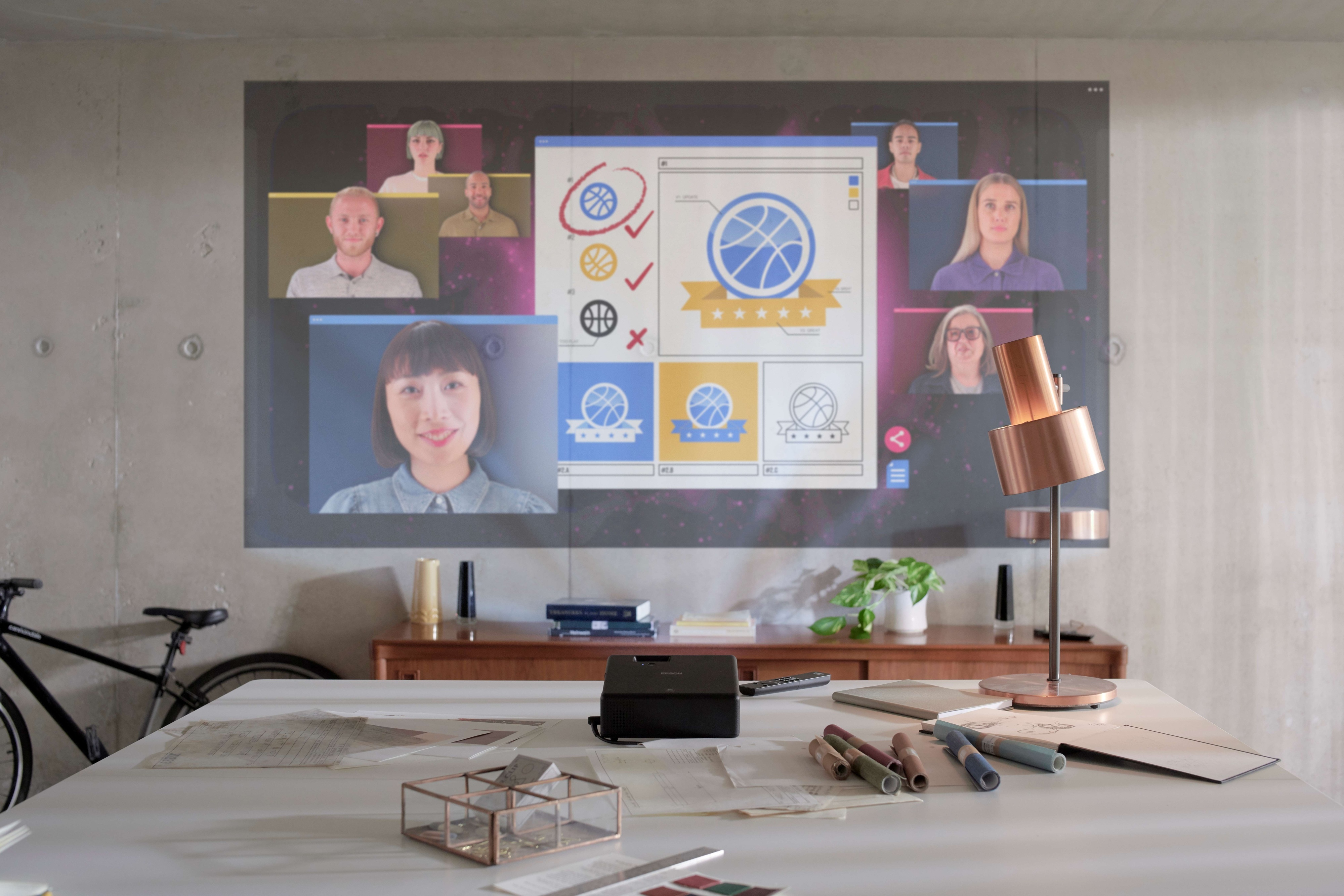 Epson EF-11 laserprojektori-TV, kannettava