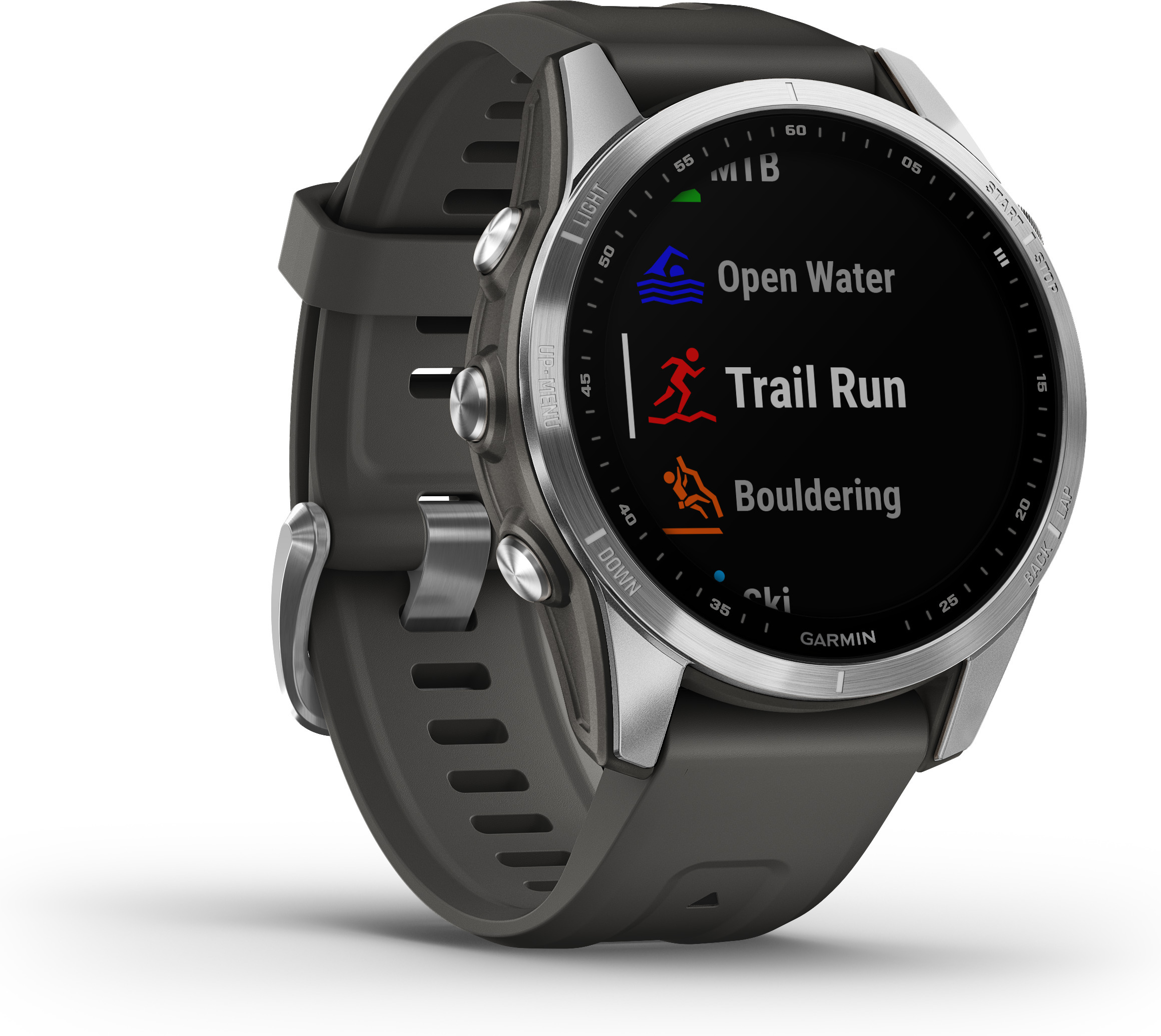 Garmin Fenix 7S -urheilukello, hopea