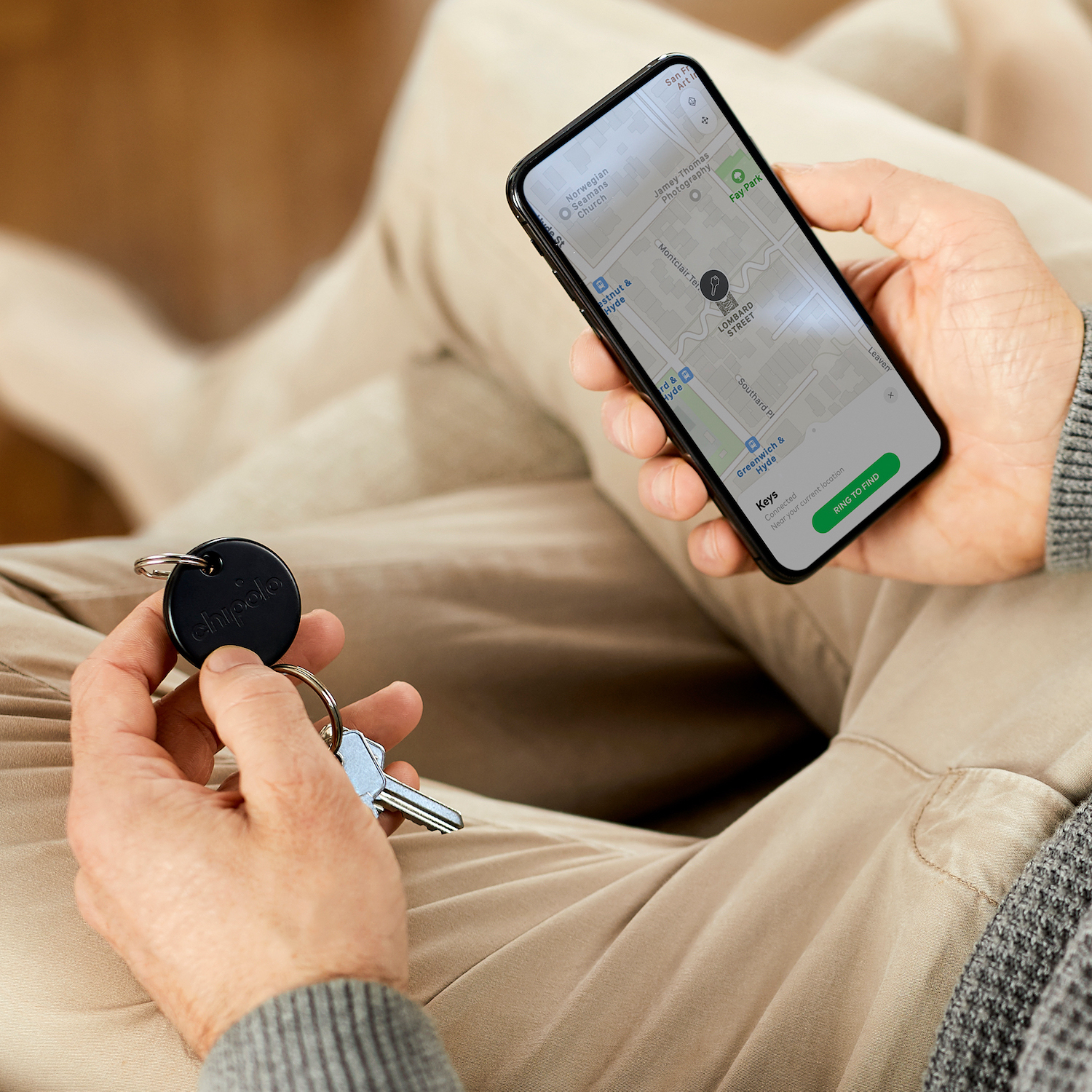 Chipolo ONE -bluetooth-paikannin, musta
