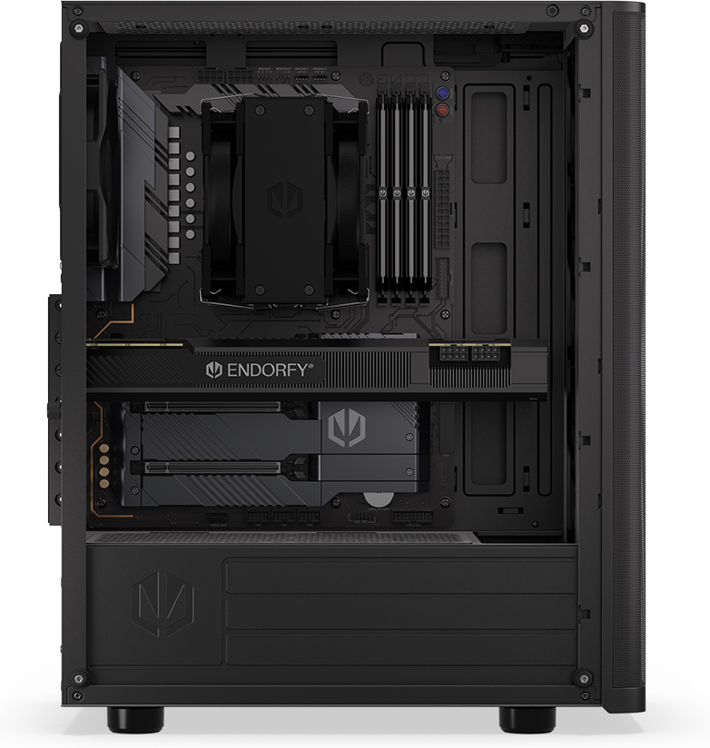 Endorfy Ventum 200 Air ATX-kotelo ikkunalla, musta