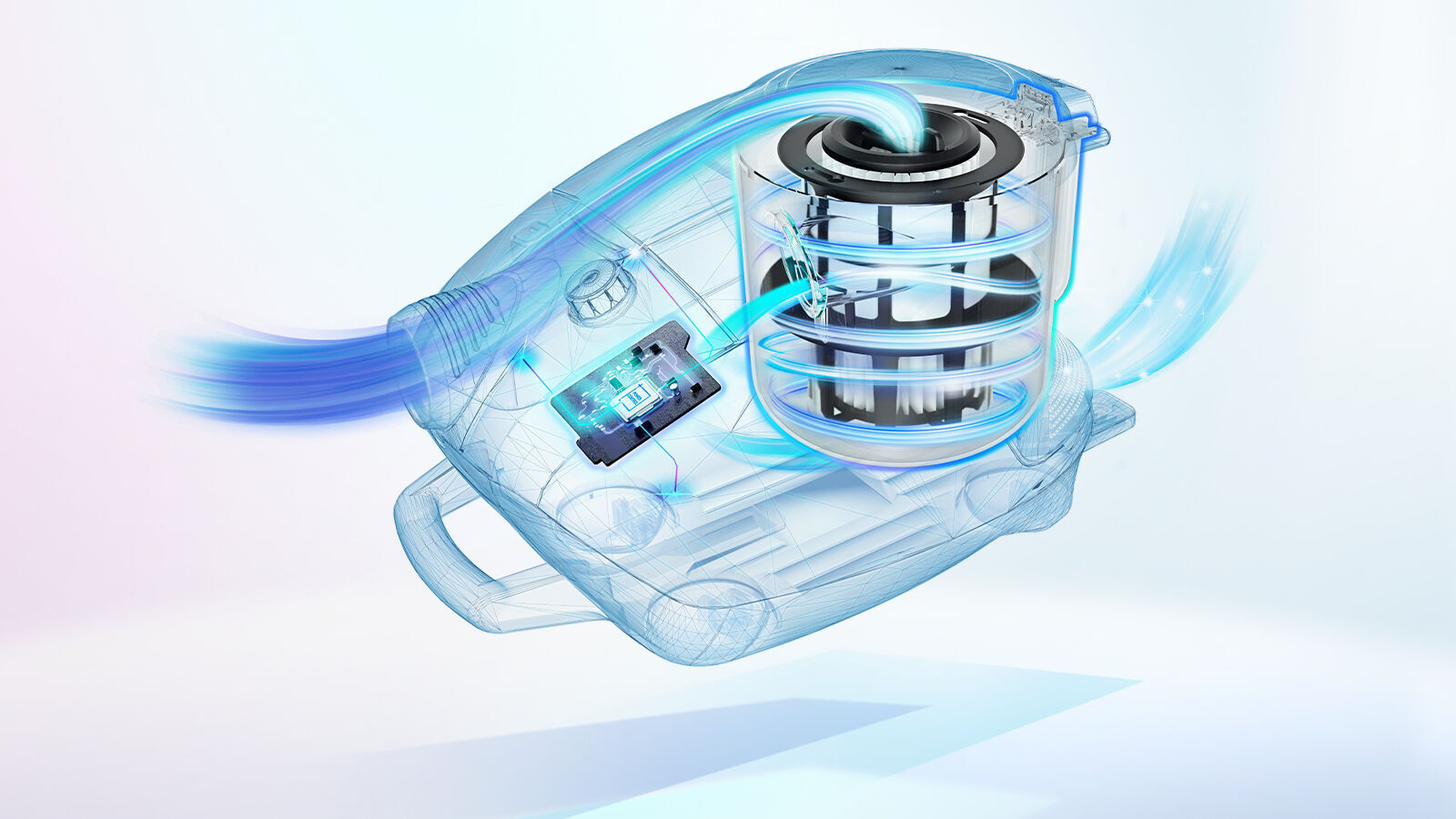 Bosch Series 8 ProSilence BGS7SIL1 -pölypussiton pölynimuri, valkoinen