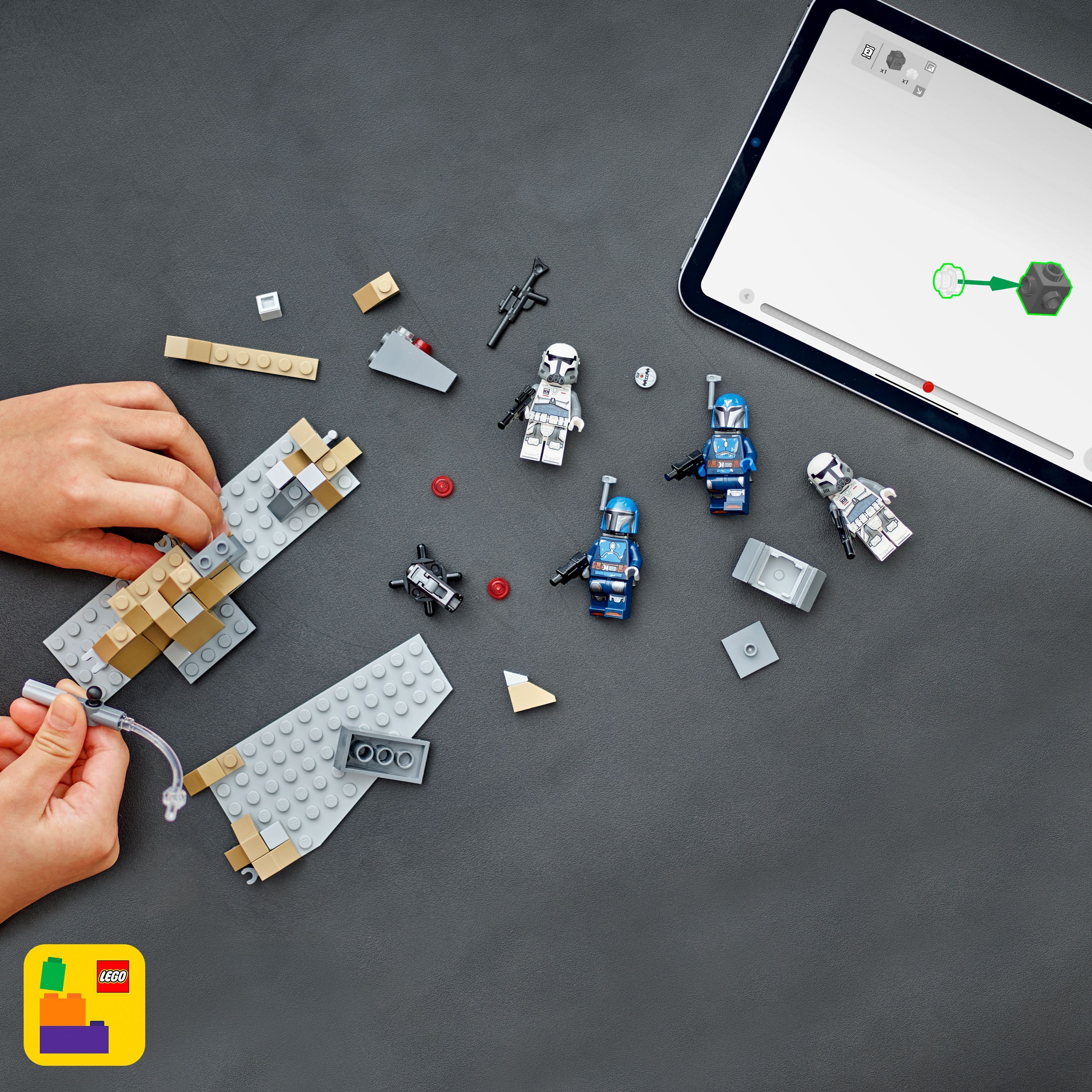 LEGO Star Wars 75373 - Väijytys Mandalorella – taistelupakkaus