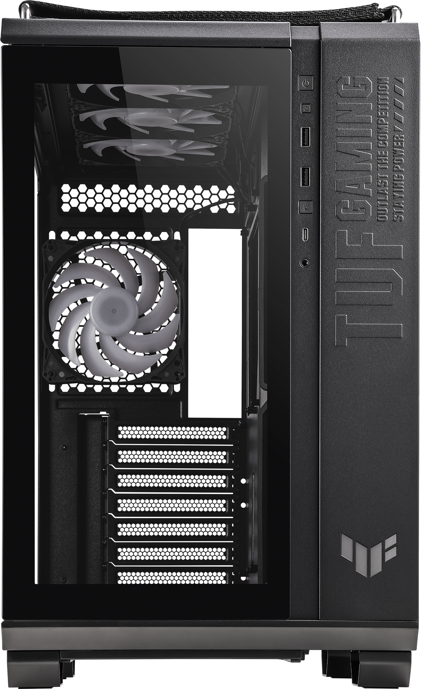 Asus TUF Gaming GT502 PLUS TG ARGB ATX-kotelo ikkunalla, musta