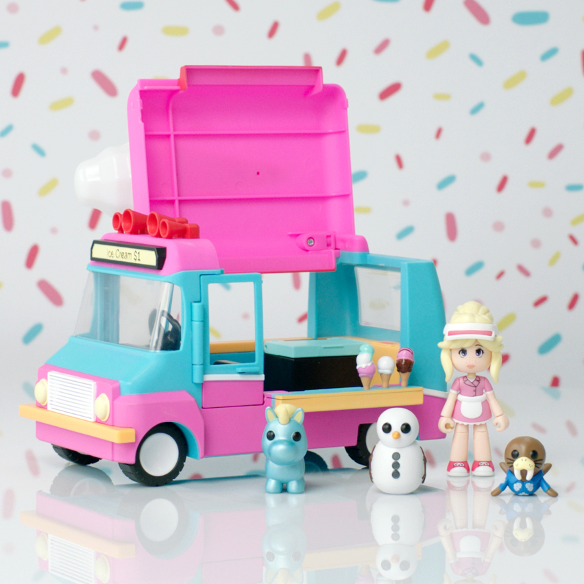 Adopt Me! Feature Vehicle Ice Cream Truck - Toiminnallinen jäätelöauto