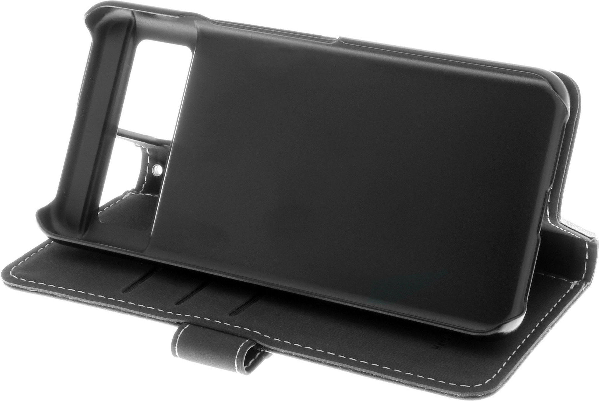 Insmat Exclusive Flip Case -lompakkokotelo, Google Pixel 8 Pro, musta