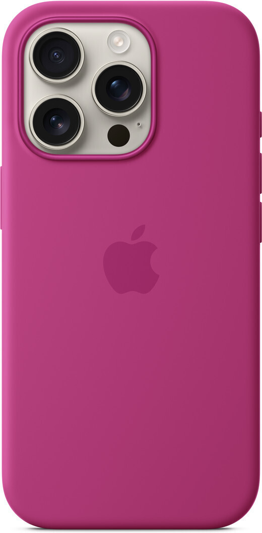 Apple iPhone 16 Pro silikonikuori MagSafella, fuksia