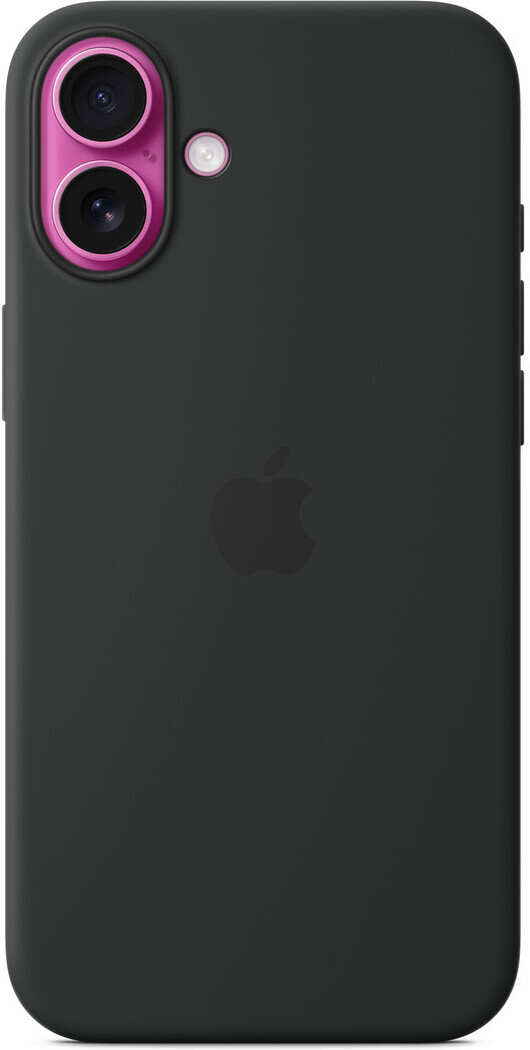 Apple iPhone 16 Plus silikonikuori MagSafella, musta