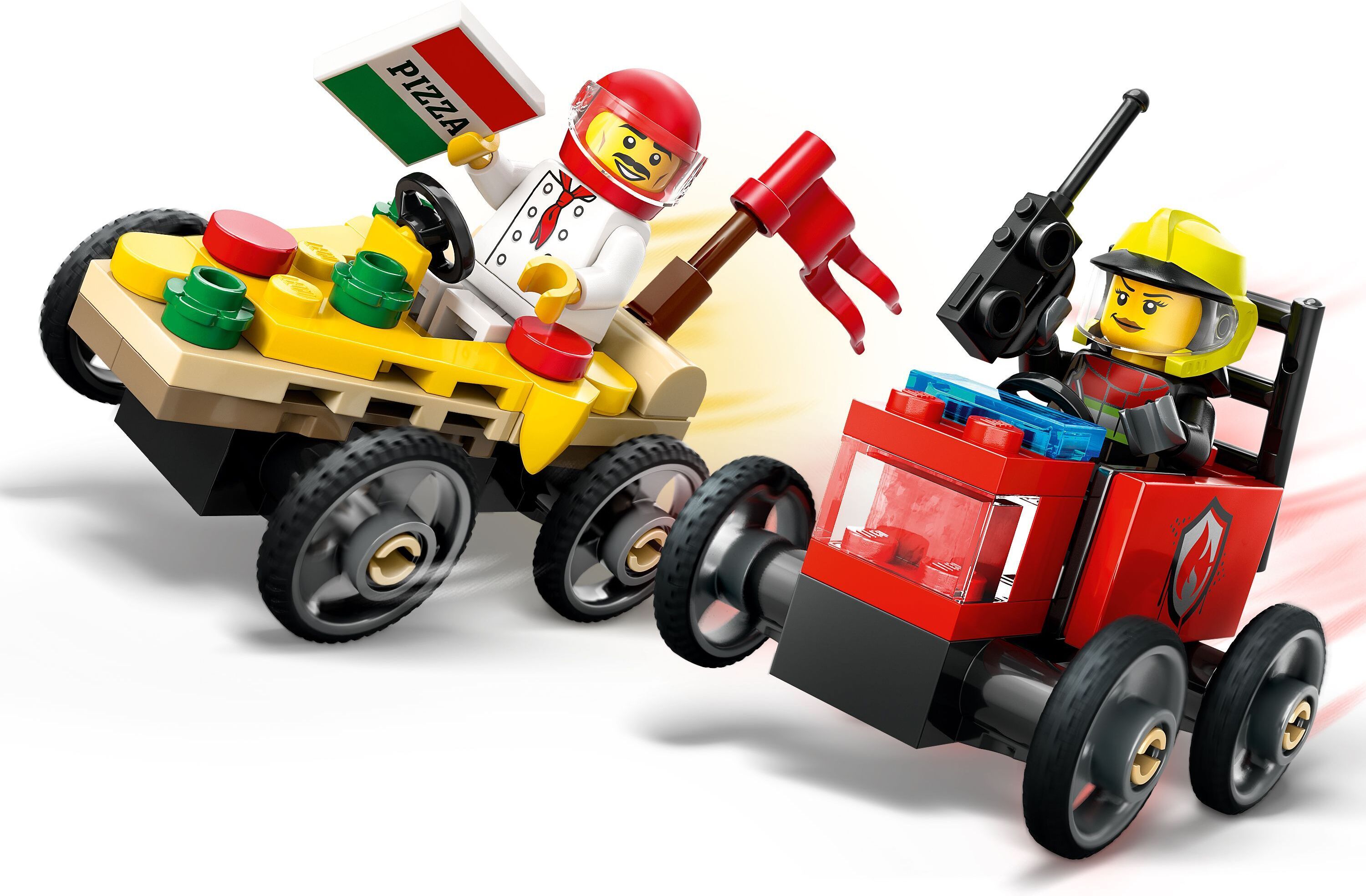 LEGO City 60458 – Pizza-auto vastaan paloauto – kilpa-autopakkaus