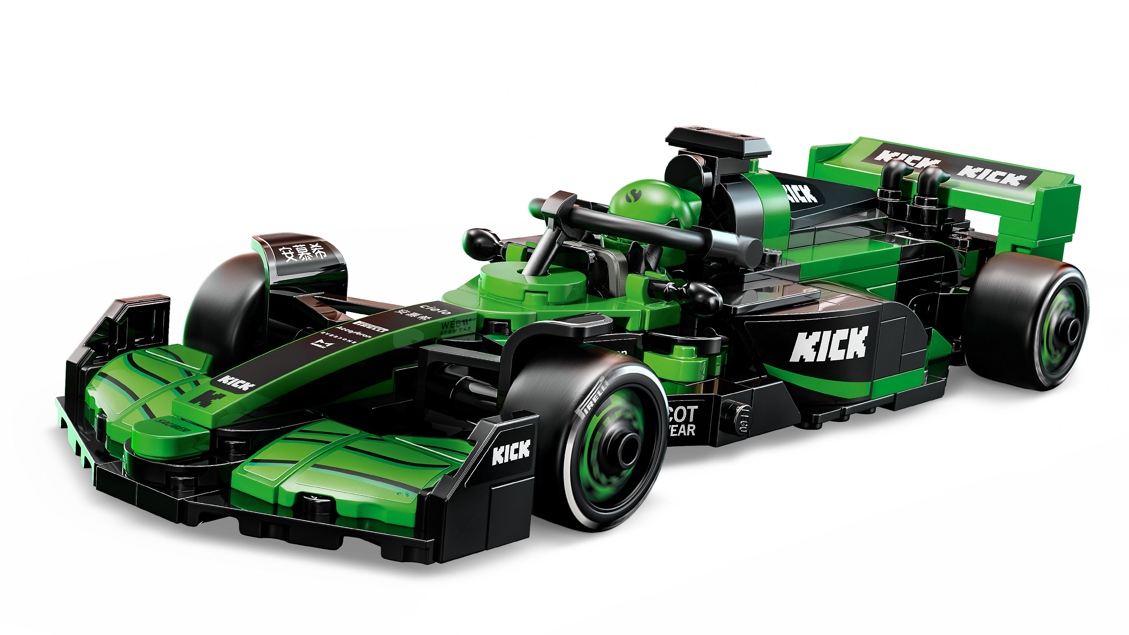 LEGO Speed Champions 77247 – KICK Sauber F1® Team C44 ‑kilpa-auto