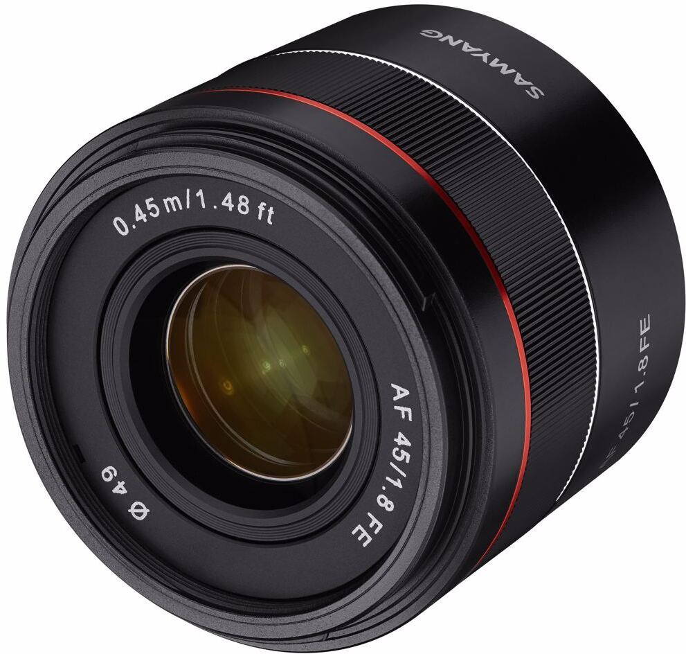 Samyang AF 45 mm F/1.8 -objektiivi, Sony FE