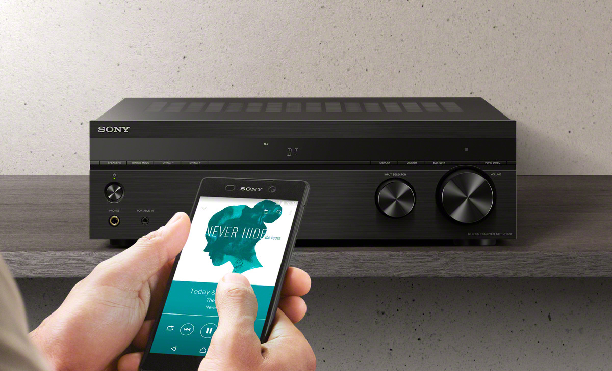 Sony STR-DH190 -2-kanavainen viritinvahvistin, musta