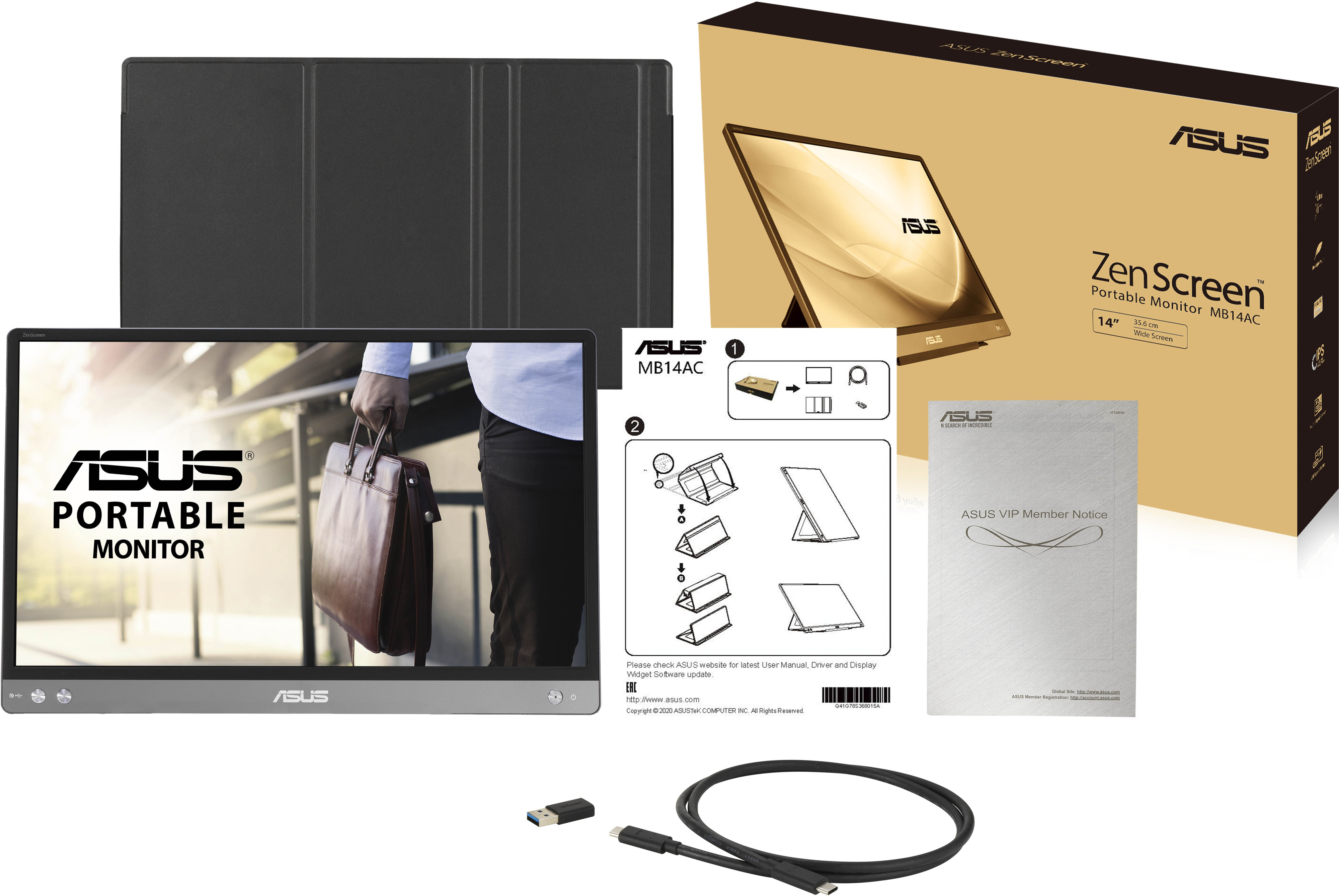 Asus ZenScreen MB14AC 14" -kannettava näyttö
