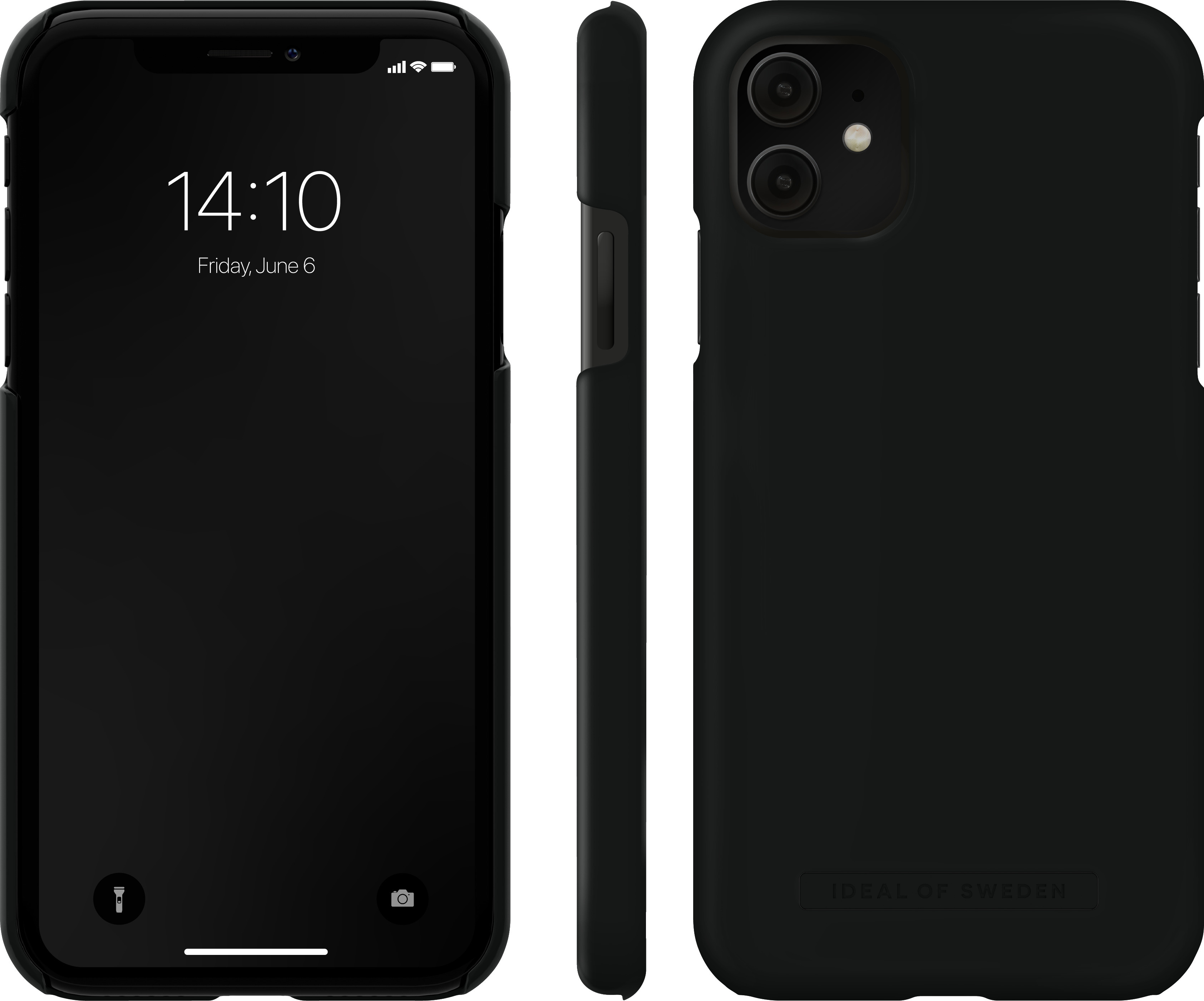 iDeal of Sweden Fashion Case Seamless, iPhone 11 / XR, Coal Black