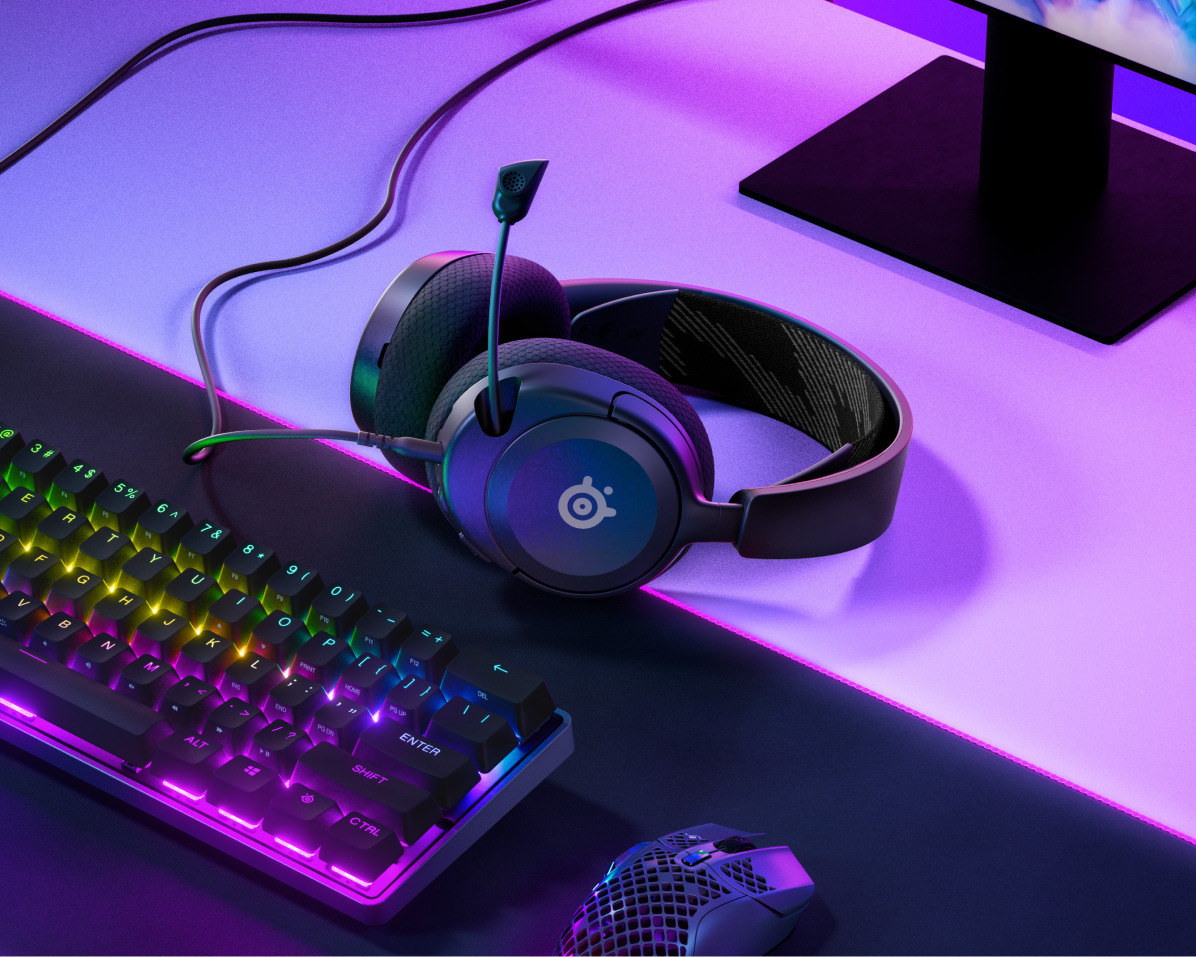 Steelseries Arctis Nova 1 -pelikuulokkeet, musta