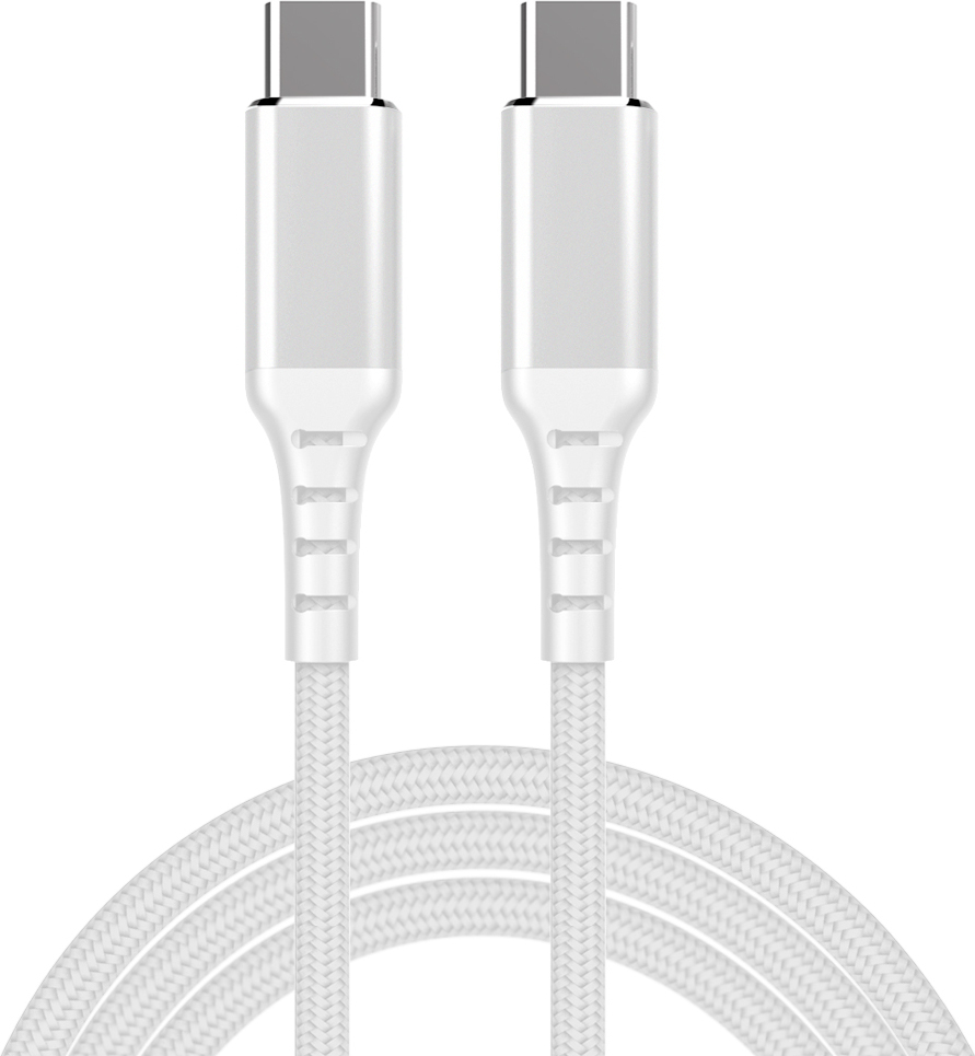 Fuj:tech USB-C - USB-C -kaapeli, 3m, valkoinen