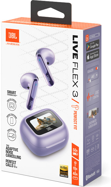 JBL Live Flex 3 vastamelunappikuulokkeet, violetti
