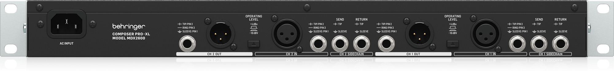 Behringer MDX2600 V2 -kompressori/limitteri