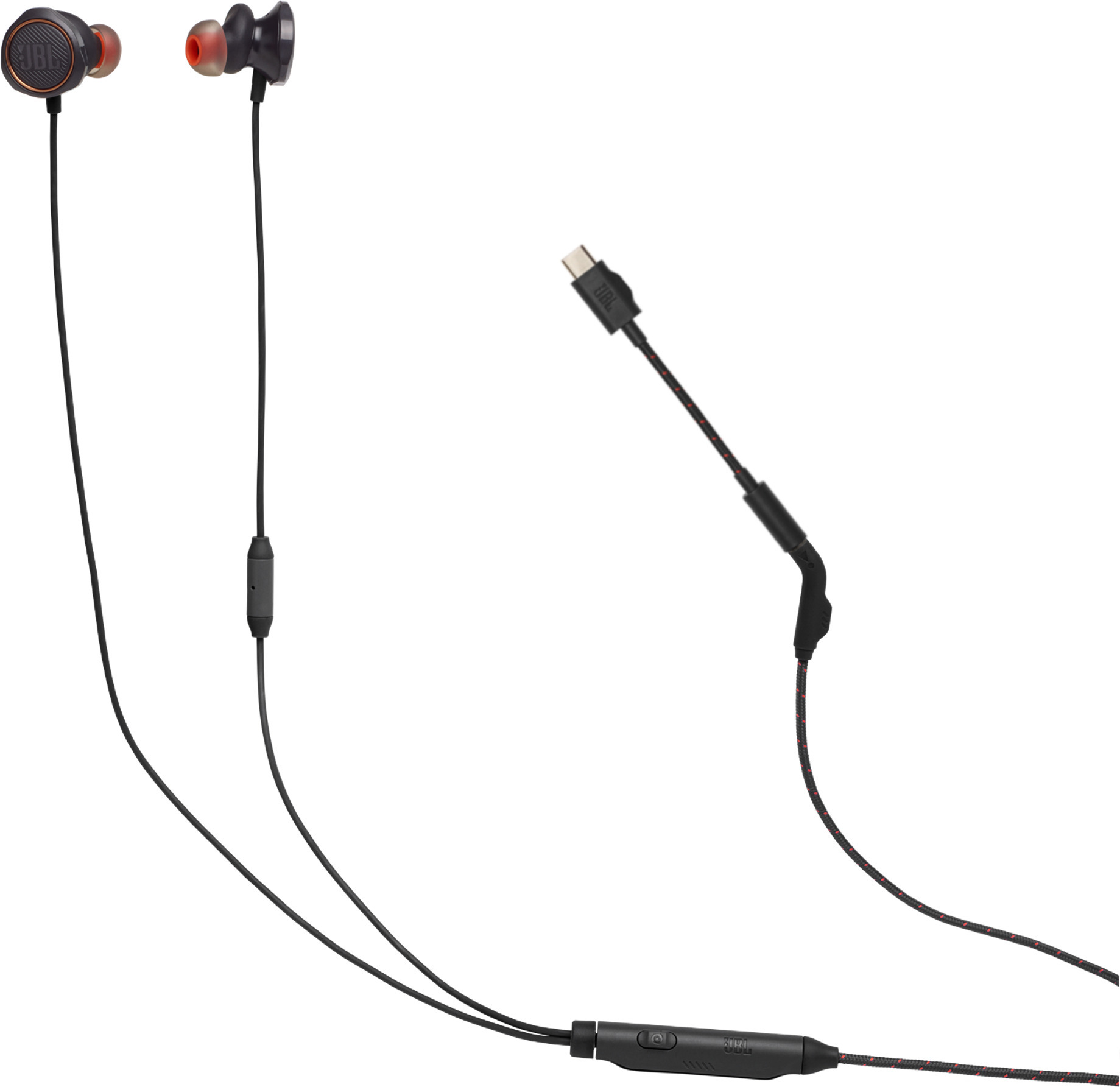 JBL Quantum 50C langallinen pelikuulokemikrofoni, in-ear, musta