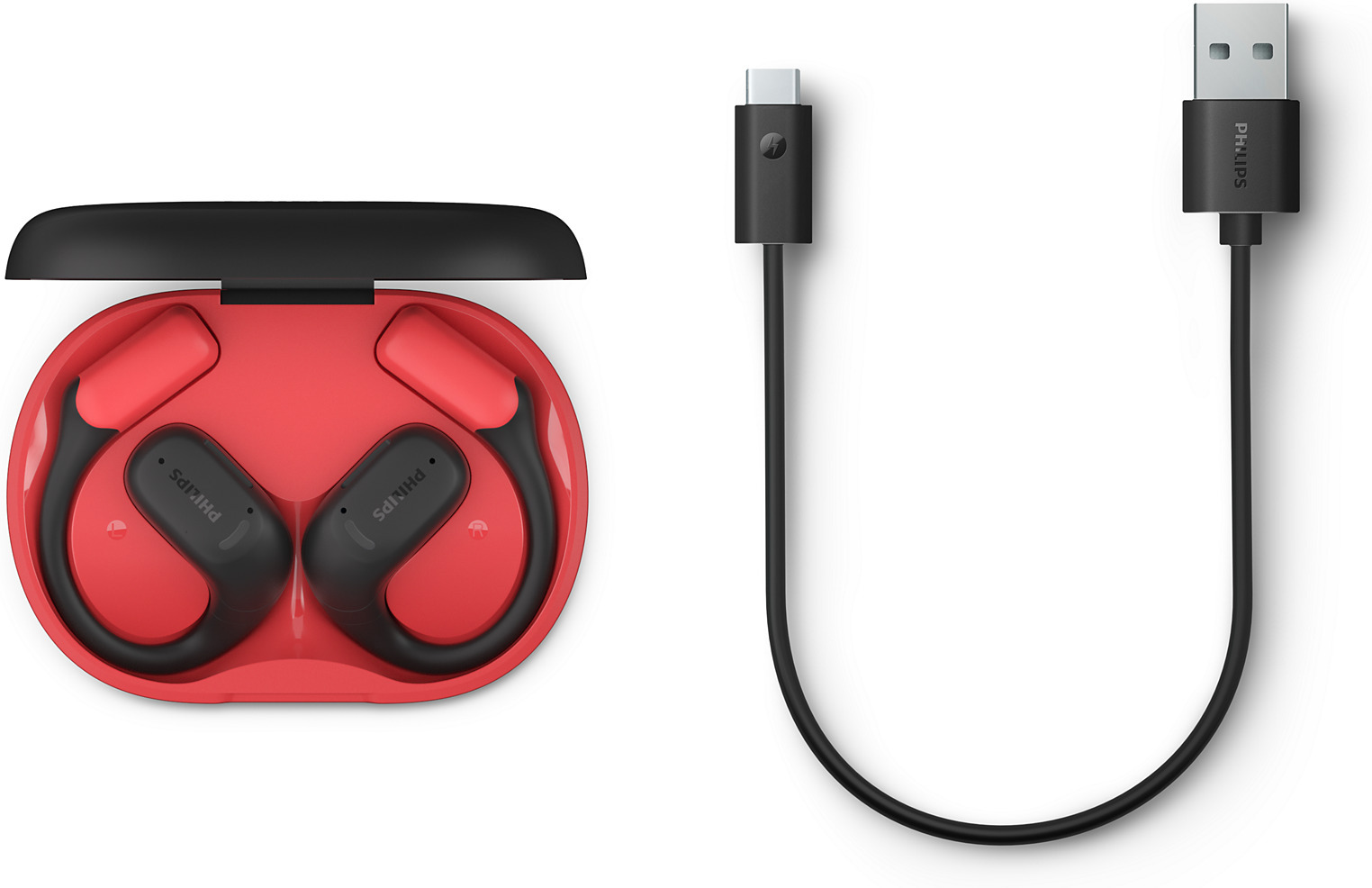 Philips GO TAA6219BK/00 sankakuulokkeet, musta / punainen 8 Philips GO TAA6219BK/00 sankakuulokkeet, musta / punainen - Image 8