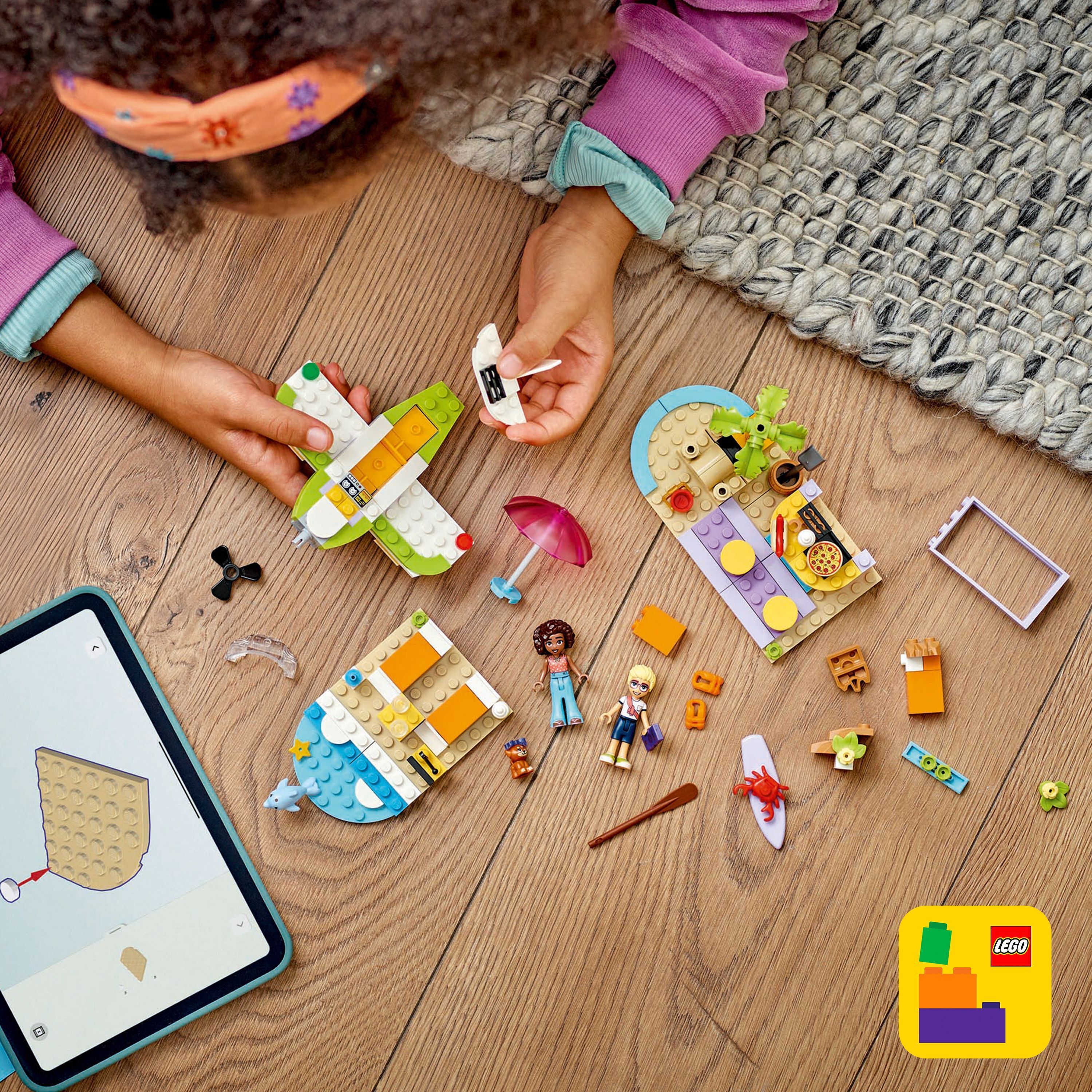 LEGO Friends 42672 – Loma‑ ja rantarakennelmat matkalaukussa