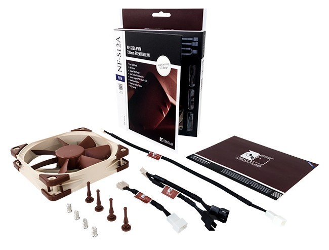 Noctua NF-S12A PWM -tuuletin, 120 mm