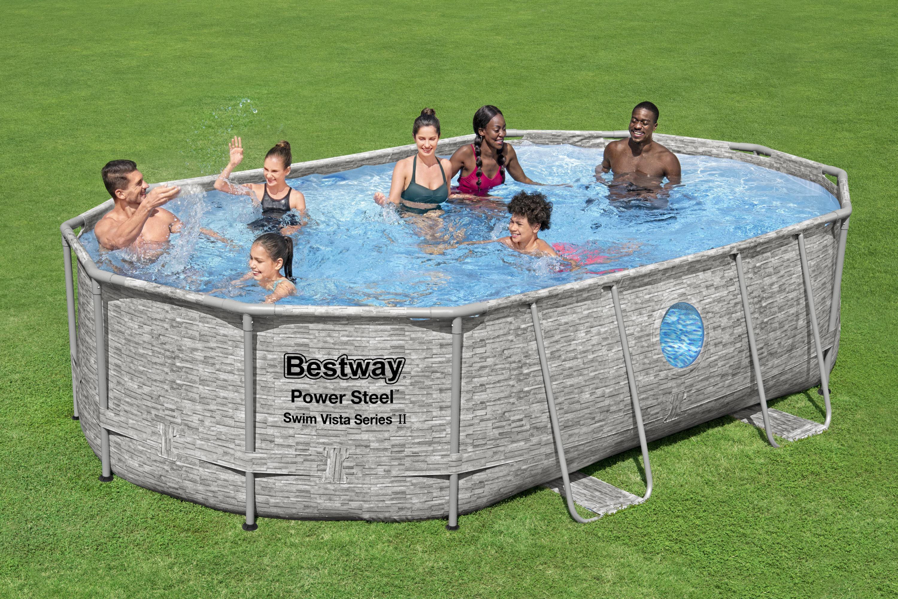 Bestway Power Steel Vista -uima-allassetti, 488 x 305 x 107 cm