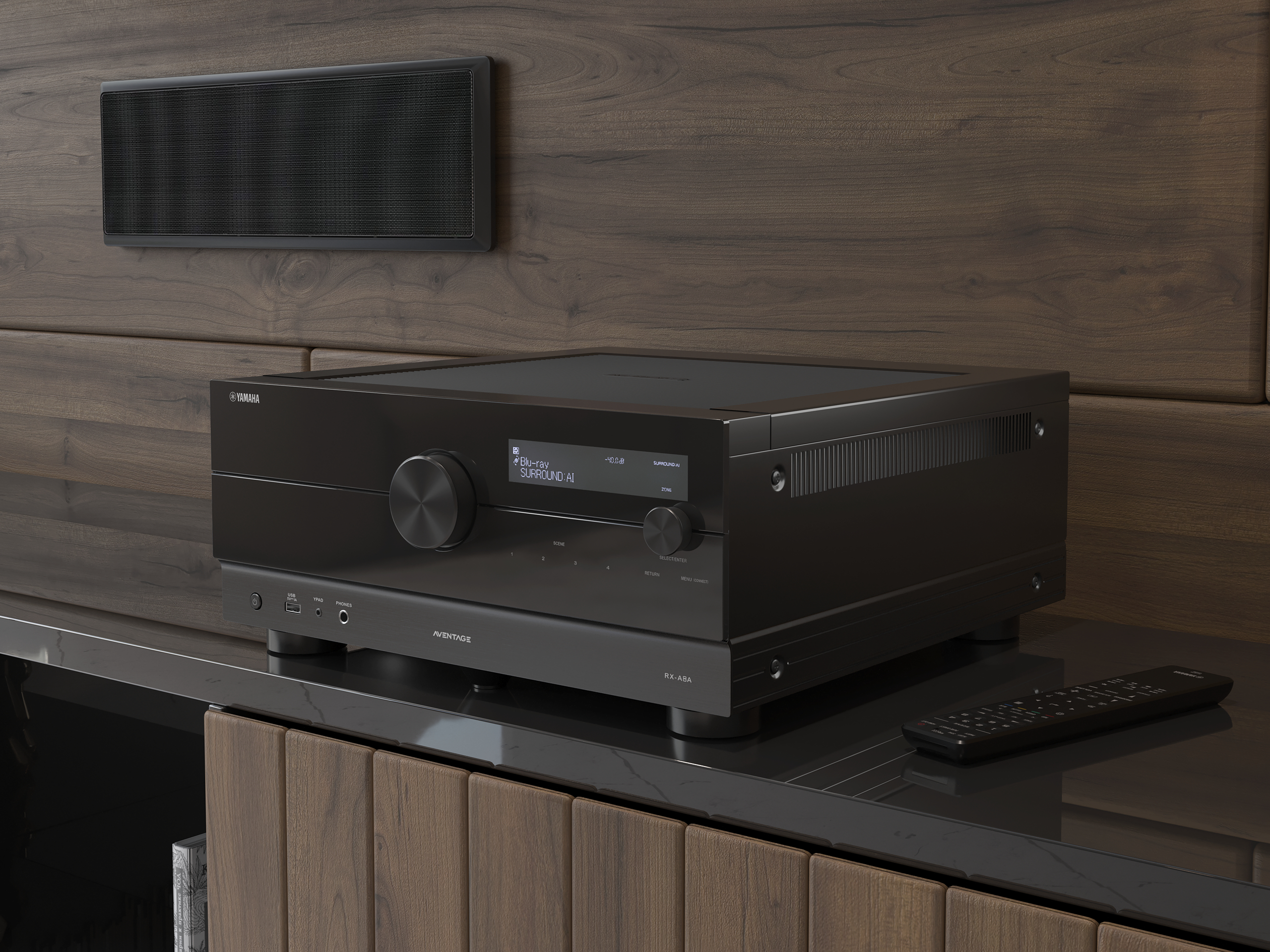 Yamaha RX-A8A AVENTAGE -11.2 AV-viritinvahvistin, musta