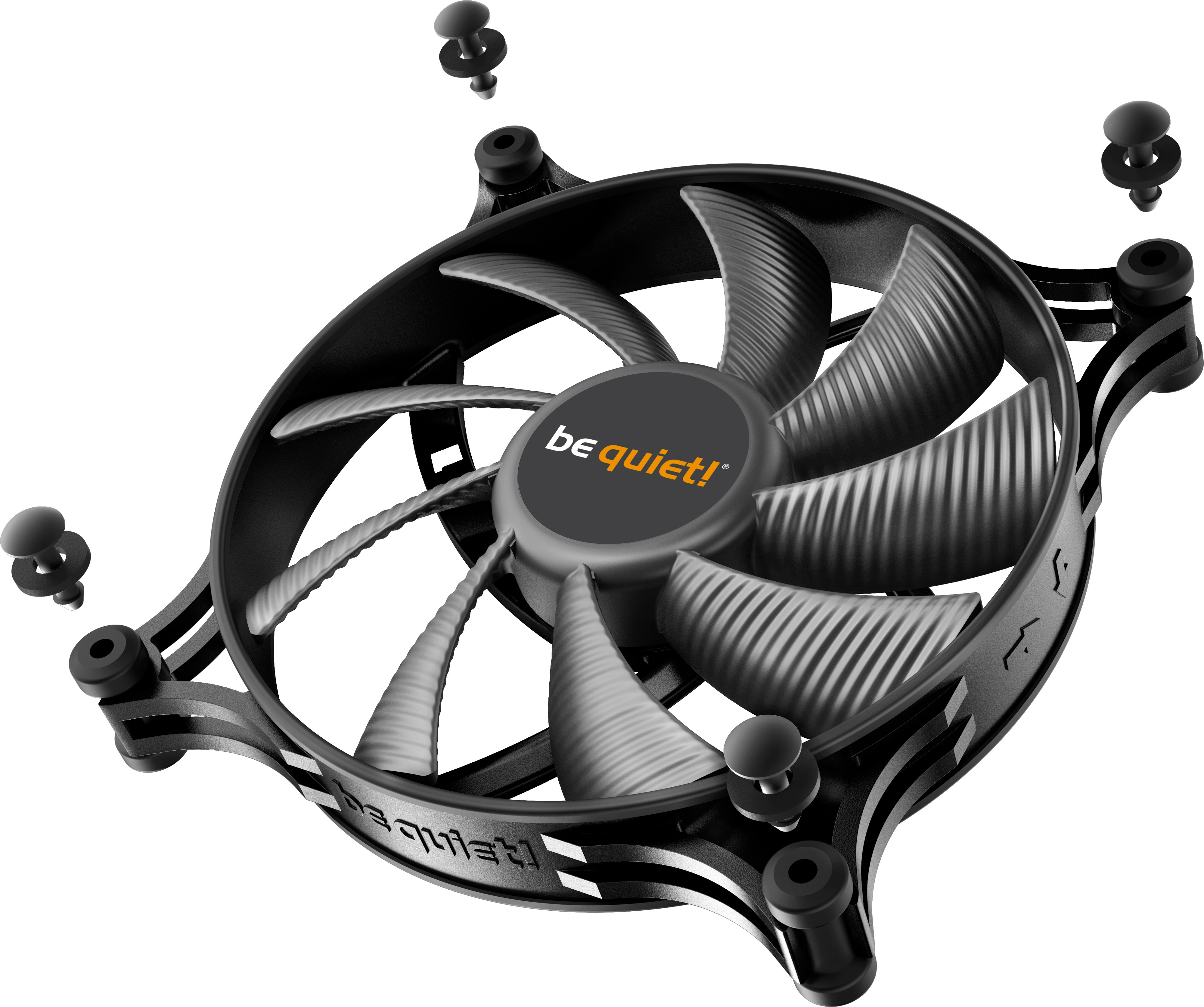 be quiet! Shadow Wings 2 PWM -tuuletin, 140 mm, musta