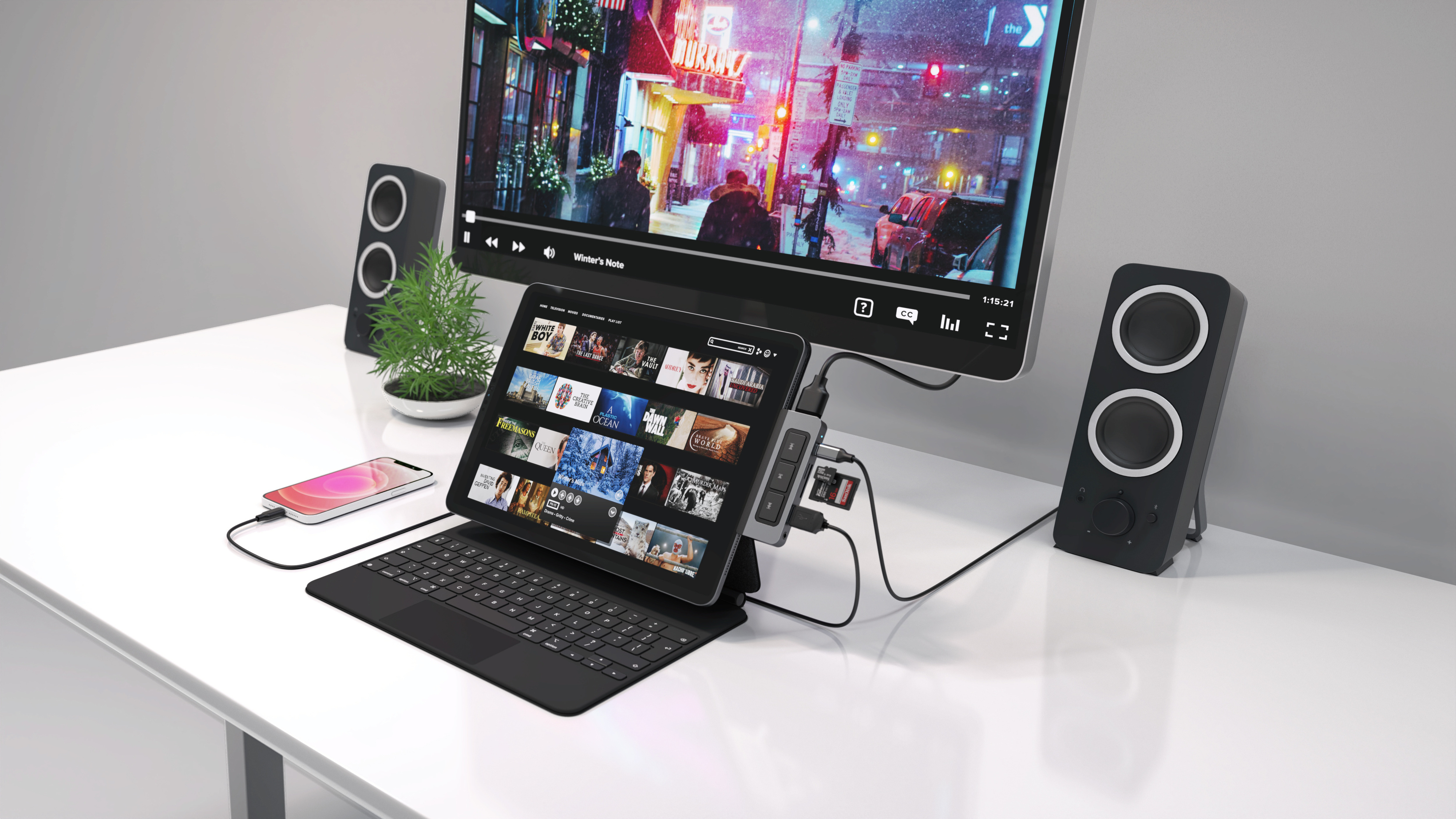 Hyper HyperDrive 6-in-1 USB-C Media Hub -adapteri