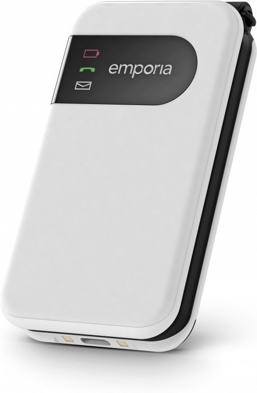 Emporia SIMPLICITY glam 4G -simpukkapuhelin, valkoinen
