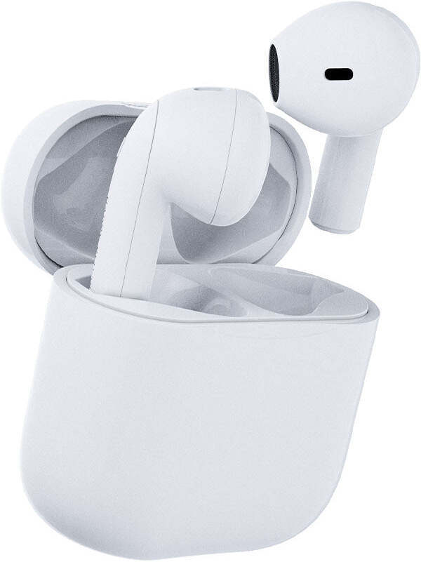 Happy Plugs Joy -nappikuulokkeet, valkoinen