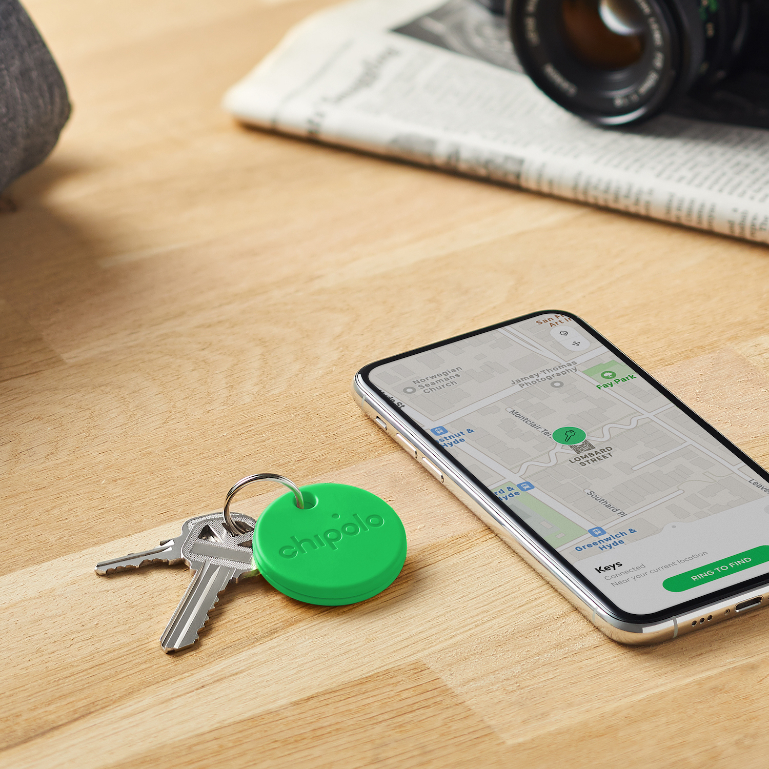 Chipolo ONE -bluetooth-paikannin, keltainen